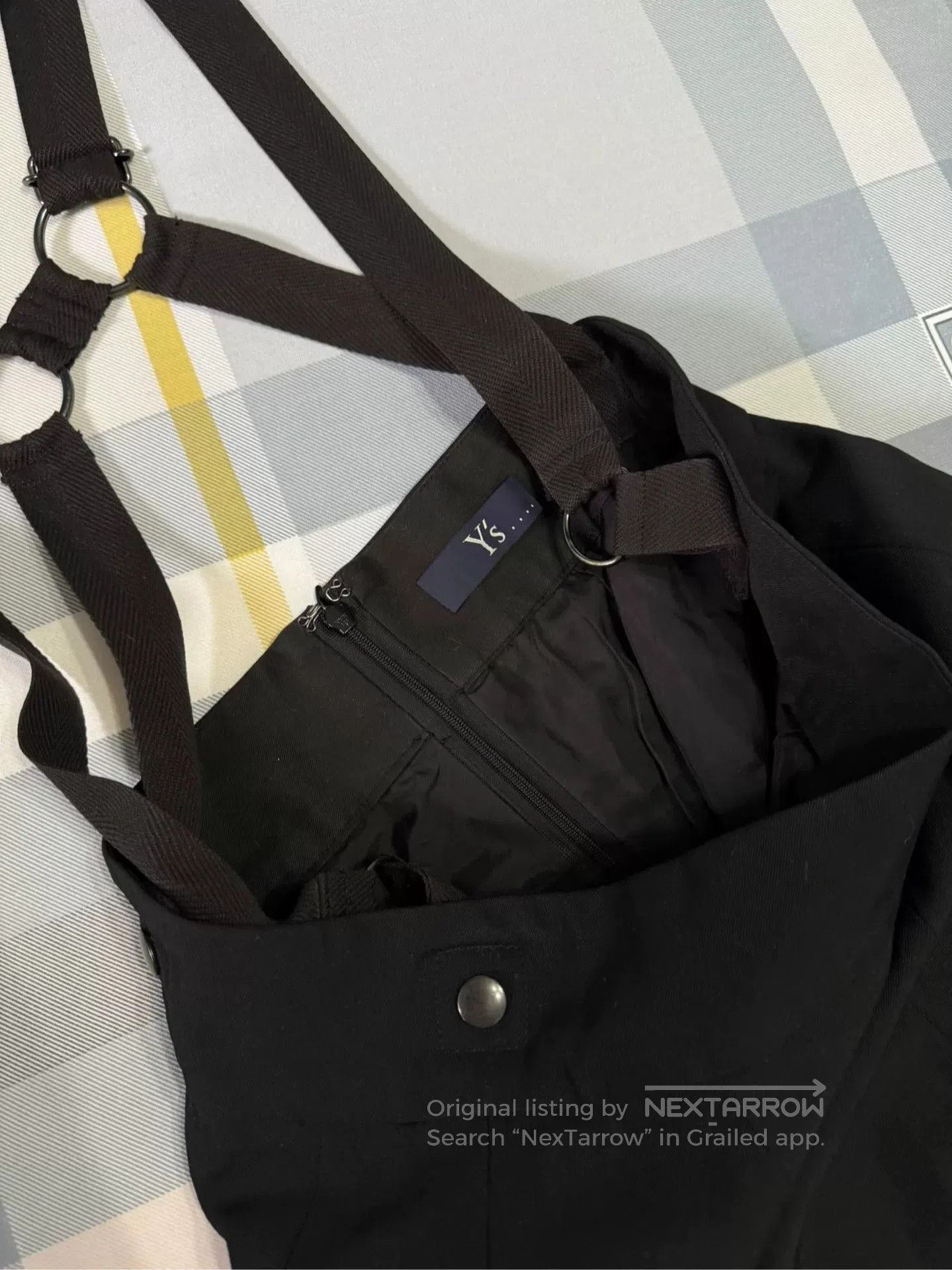 Y's Y's Black Suspender Dress with Adjustable Length. Size 26" / US 2 / IT 38 - 4 Thumbnail