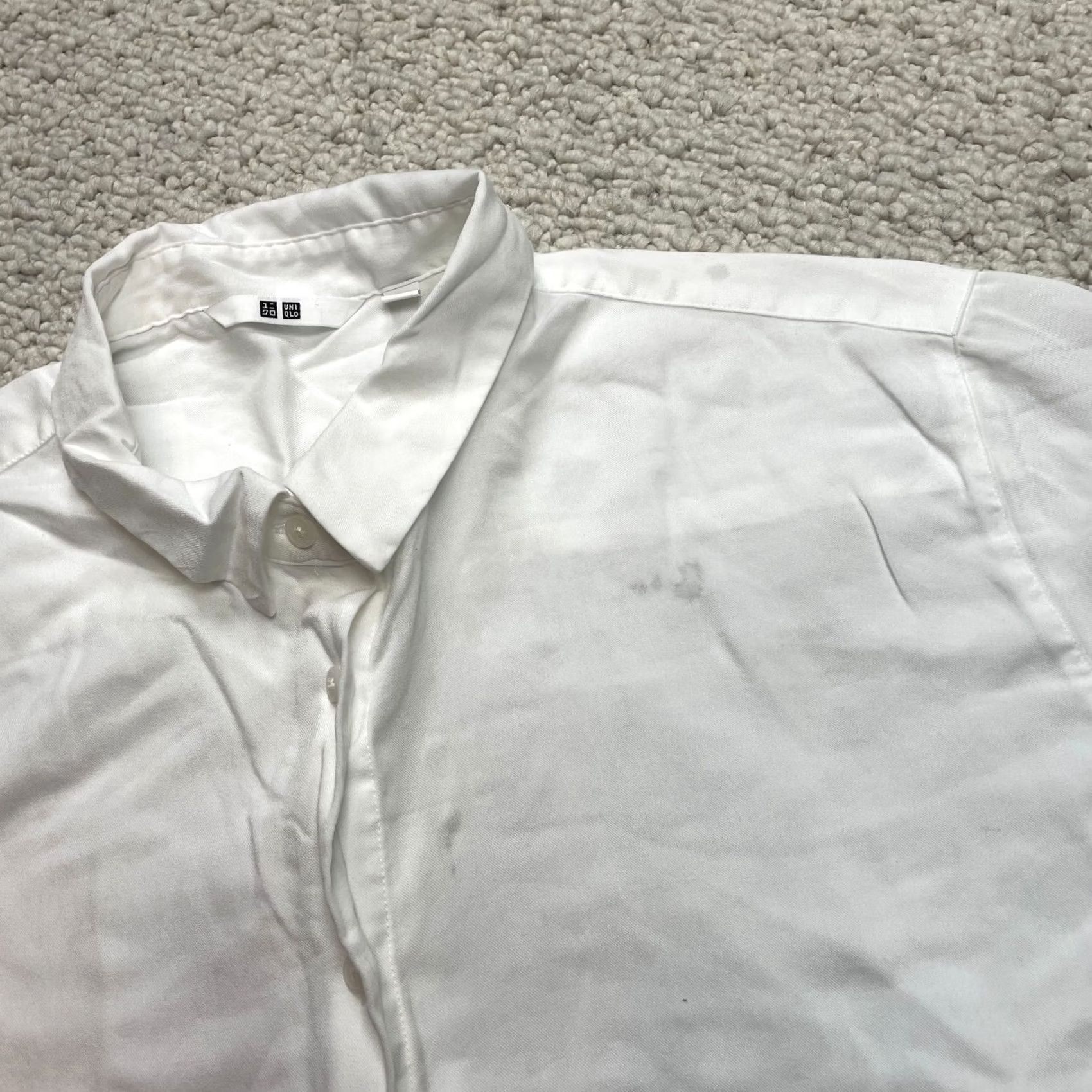 Uniqlo Uniqlo Button-Down Shirt Mens 2XL White Long Sleeve Collared Business Casual Formal Workwear Shirt Size 48R - 6 Thumbnail
