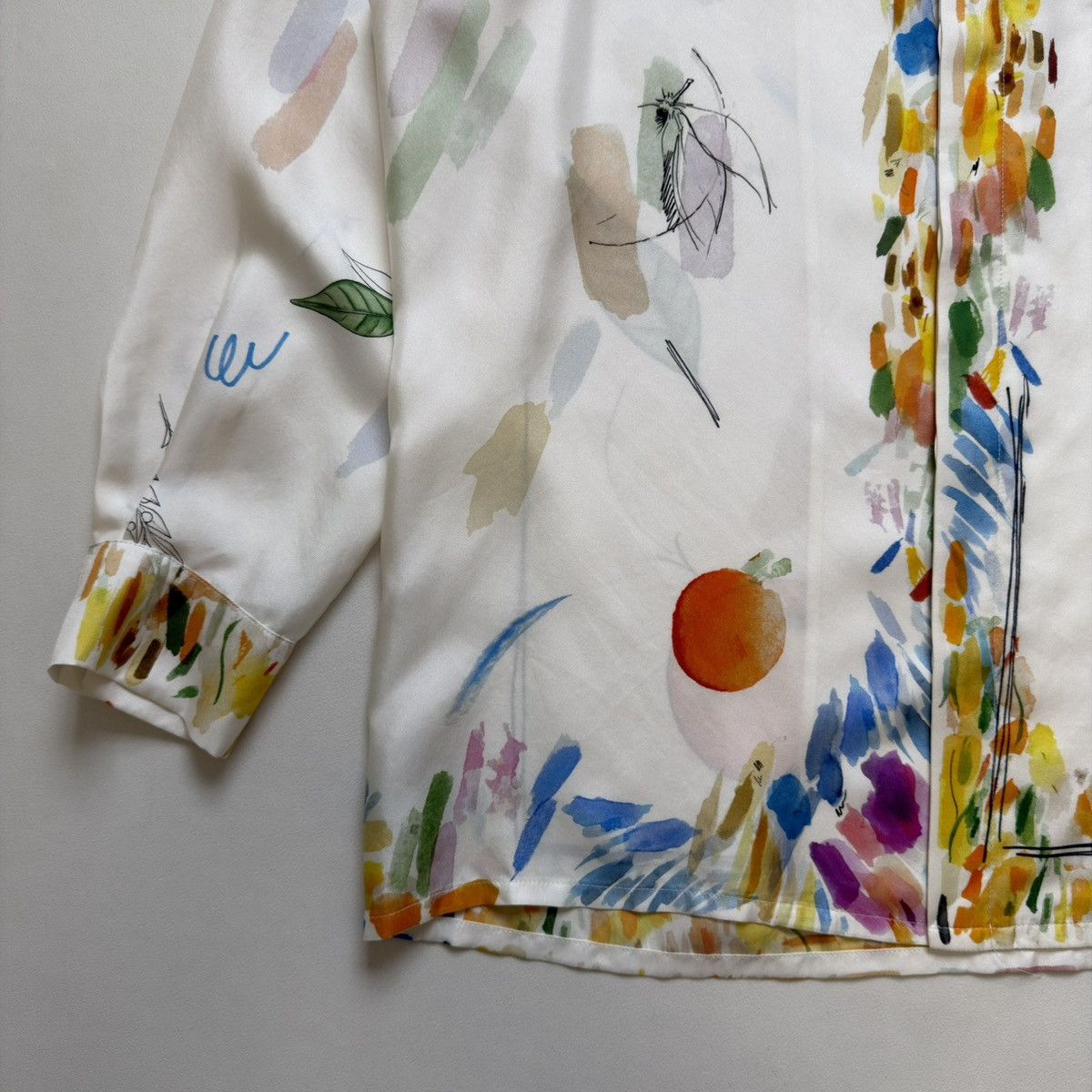 Casablanca Watercolour ‘Work In Progress’ Silk Shirt Size US M / EU 48-50 / 2 - 10 Thumbnail