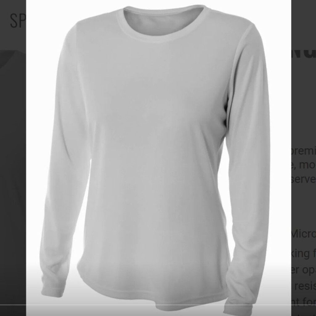 Other A4 Silver Long Sleeve Performance Crew Tee Size XXL / US 16-18 / IT 52-54 - 1 Thumbnail