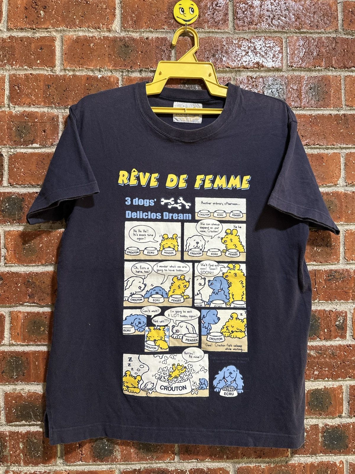 Vintage Vintage Rêve De Femme 3Dog Delicious Dream Sun Faded Tee Size US M / EU 48-50 / 2 - 1 Thumbnail