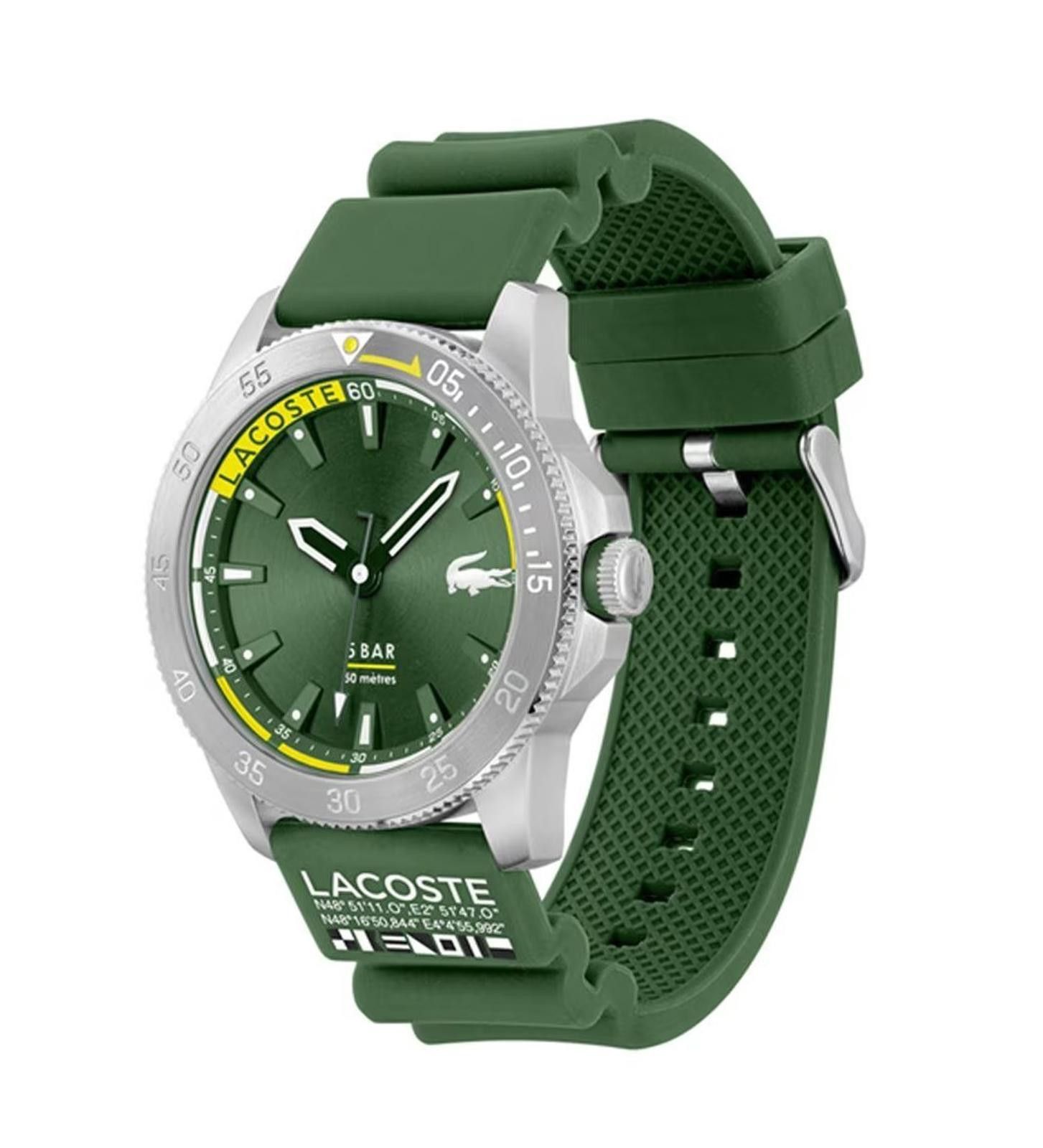 Lacoste Lacoste Men's Green Silicone Strap Watch 46mm Size ONE SIZE - 2 Thumbnail