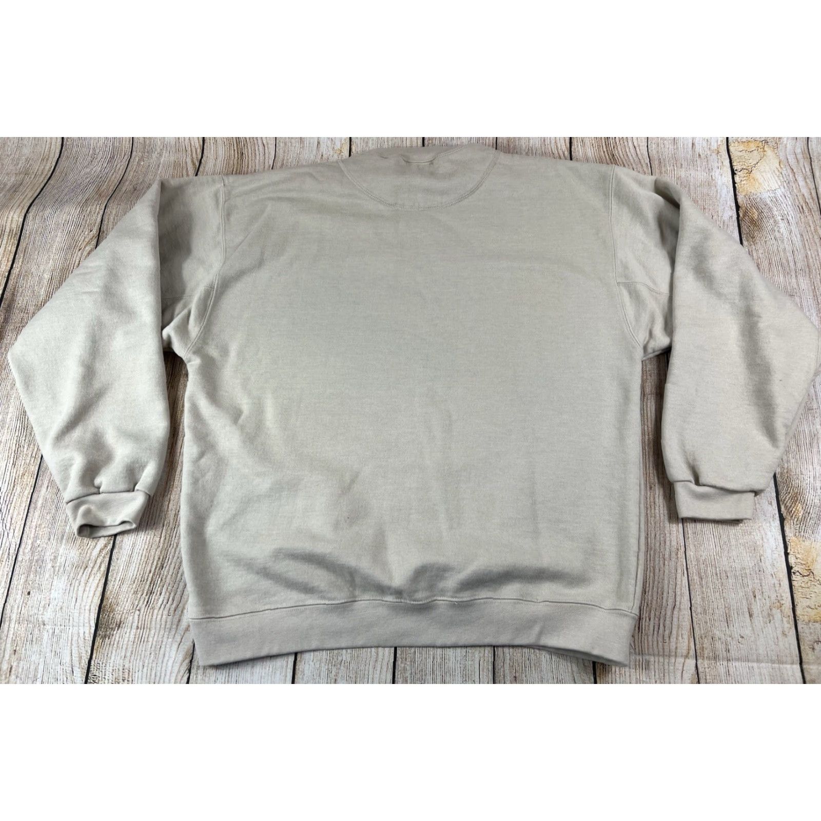 Vintage VINTAGE Headwaters Canada Geese Embroidered Crewneck Sweatshirt - Size L - tan - Cotton Polyester Knit - Regular Fit - Men Size US L / EU 52-54 / 3 - 2 Thumbnail