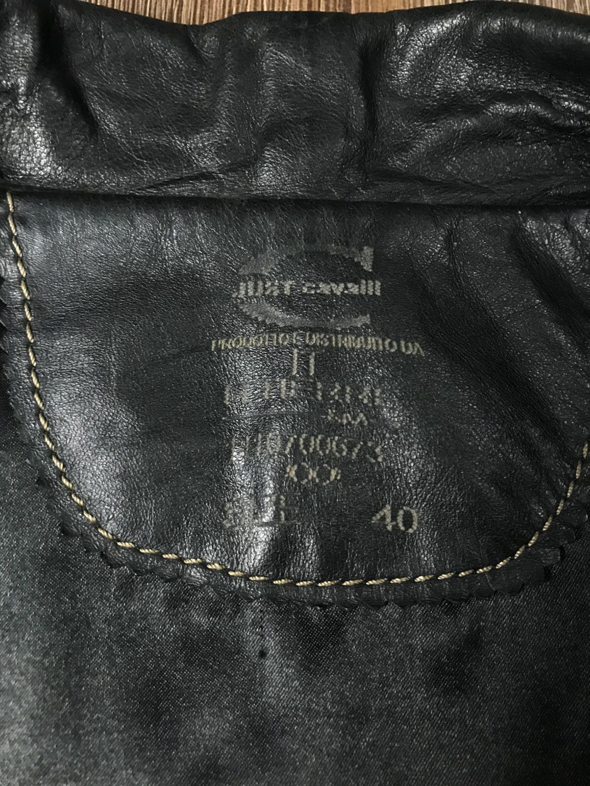 Just Cavalli Just Cavalli Leather Jacket Size S / US 4 / IT 40 - 11 Thumbnail