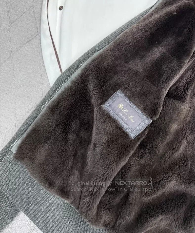 Loro Piana Loro Piana Baby Cashmere Blend Bomber Jacket, Strom System Size US M / EU 48-50 / 2 - 4 Thumbnail