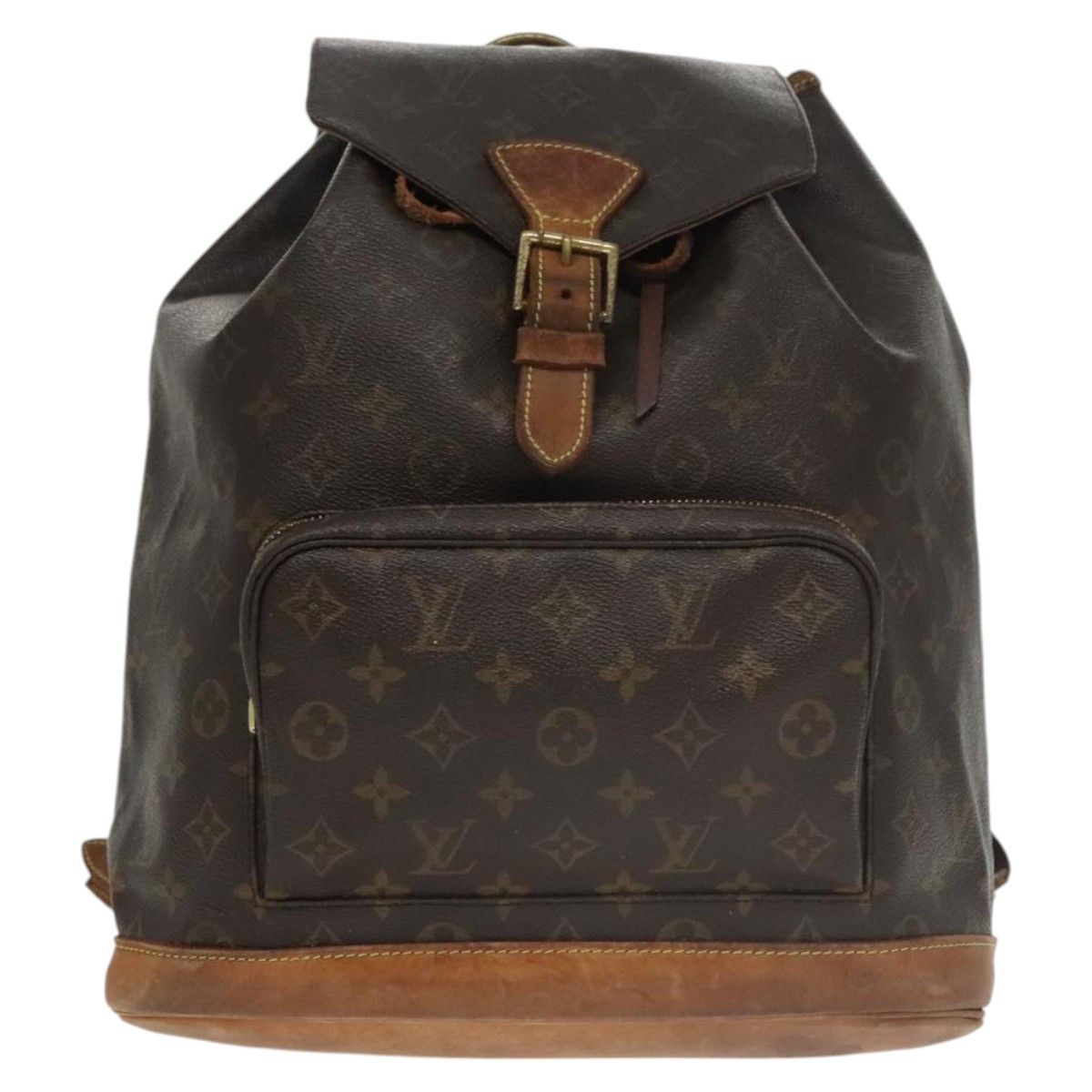 Louis Vuitton Montsouris Gm Black Canvas Backpack Bag (Pre-Owned) Size ONE SIZE - 1 Thumbnail