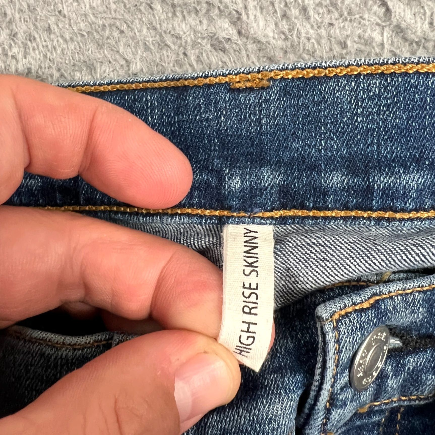 Rag & Bone RAG & BONE Womens 29 High Rise Skinny Stretch Jeans Medium Wash Blue Denim Size 29" - 6 Thumbnail