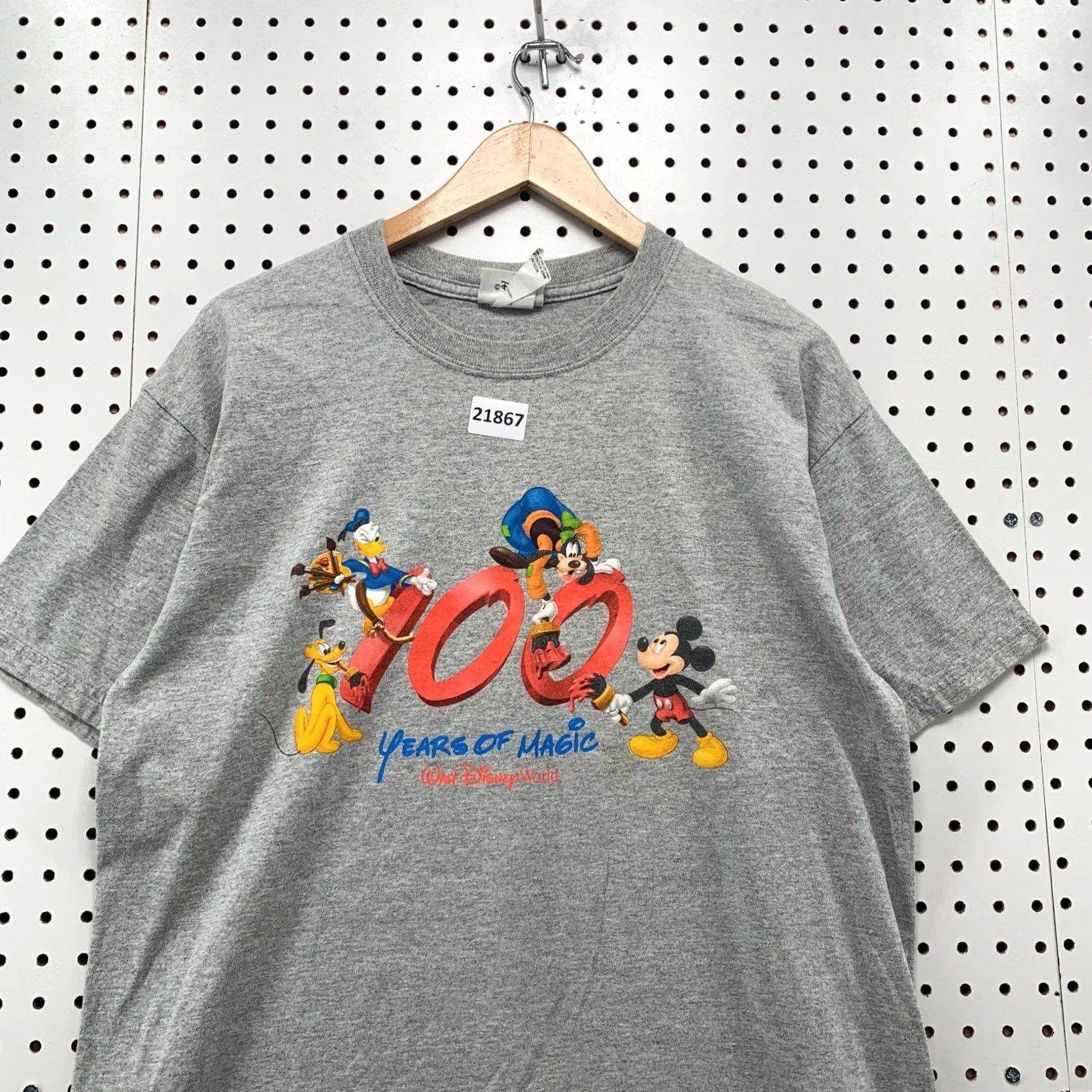 Disney VINTAGE Disney Shirt Gray 100 Years Of Noguchi Mens Medium Cartoon Tee Shirt Size US M / EU 48-50 / 2 - 2 Thumbnail