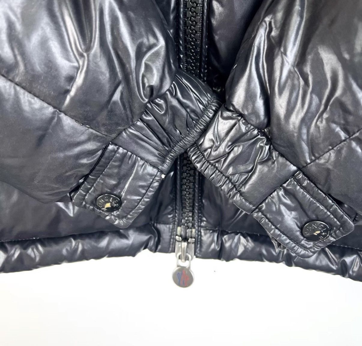 Moncler Moncler Black Shiny Hooded Down Jacket K12 Size US L / EU 52-54 / 3 - 5 Thumbnail