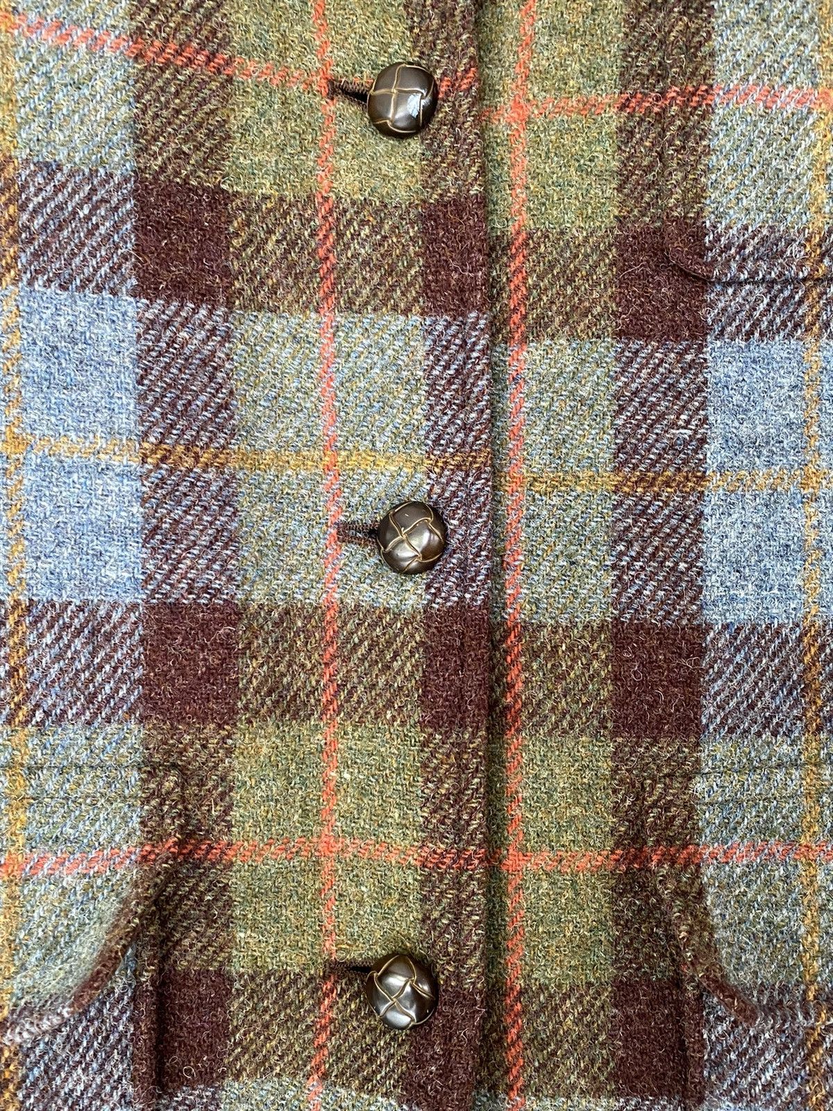 Harris Tweed Vintage HARISS TWEED Hand Woven Wool Blazers Size 42S - 12 Thumbnail