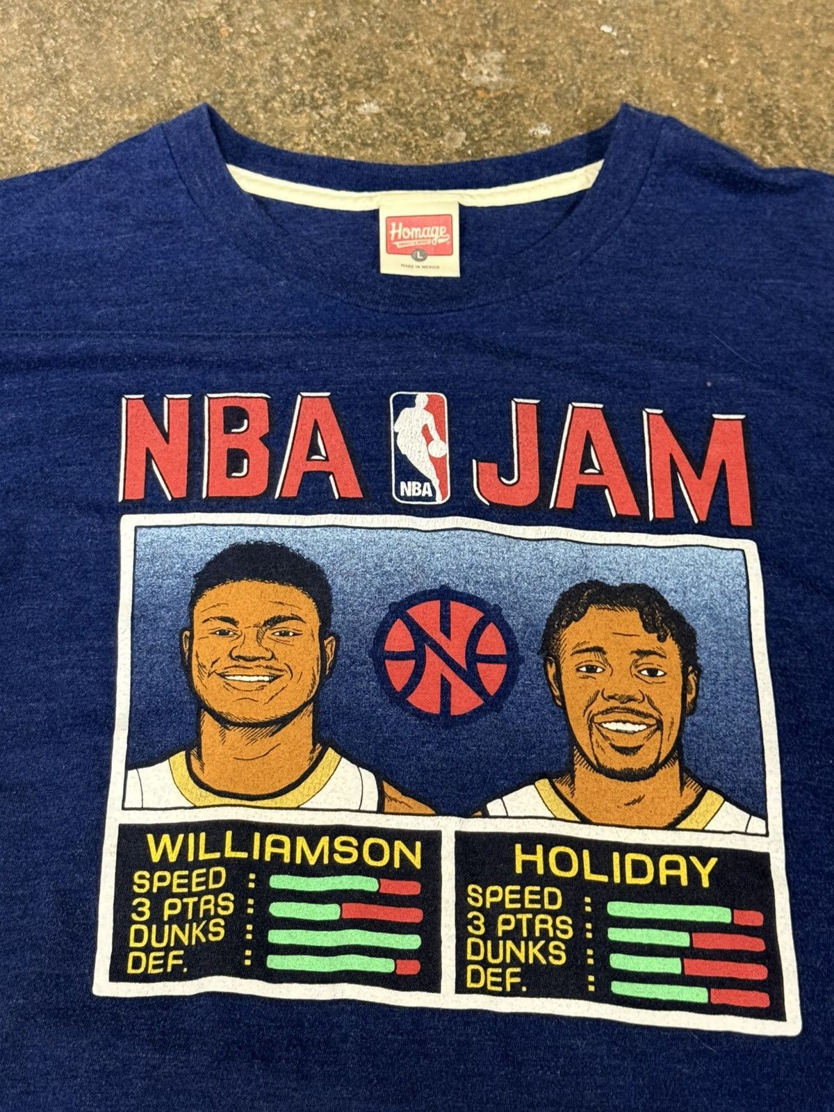 Homage Homage Nintendo NBA Jam Video Game Pixel Logo T Shirt Size US L / EU 52-54 / 3 - 2 Thumbnail