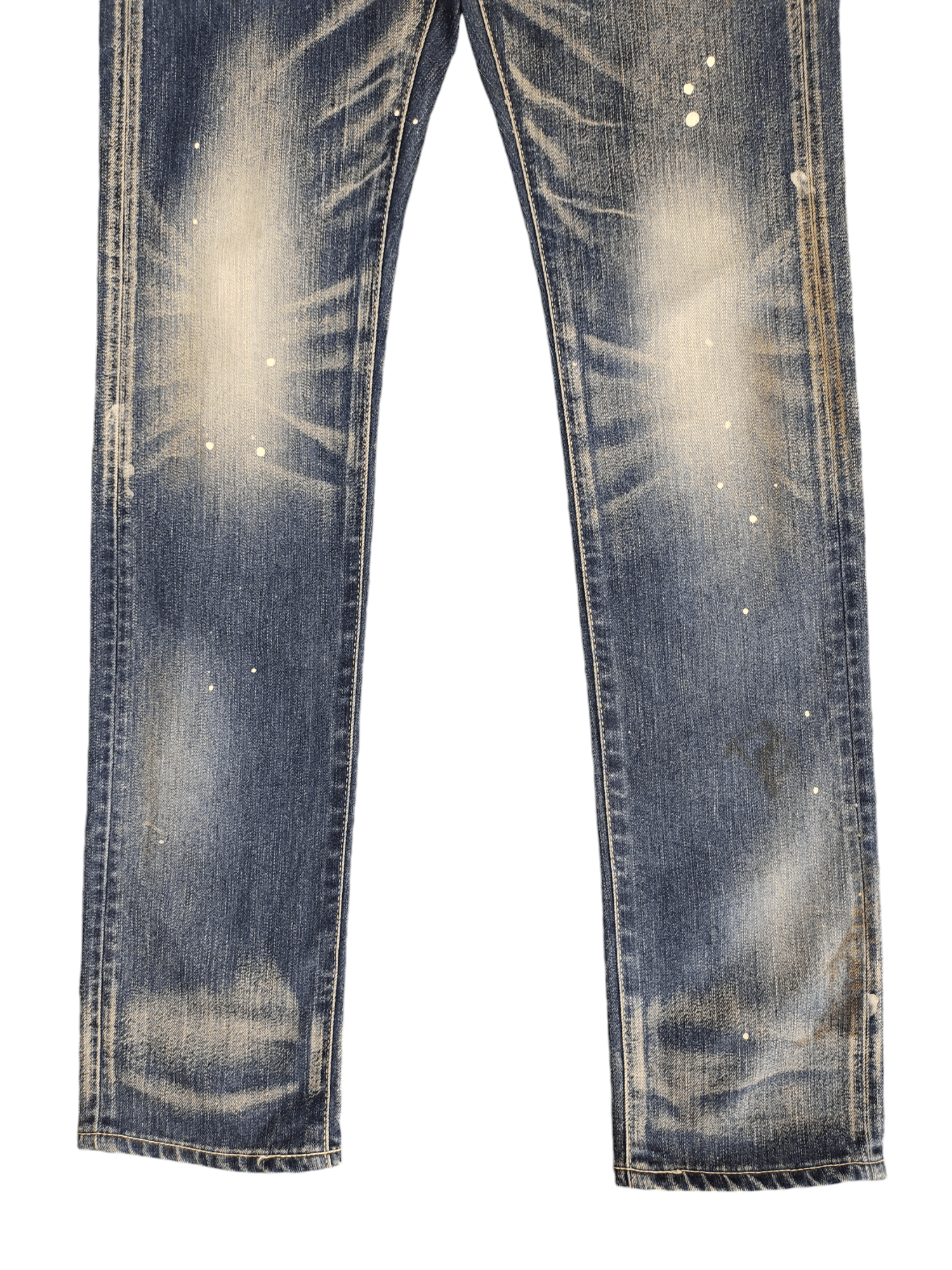 A.F.F.A. × Undercover Vanquish Clawmark Distress Faded Painted Jeans Slim Fit Size US 29 - 5 Thumbnail