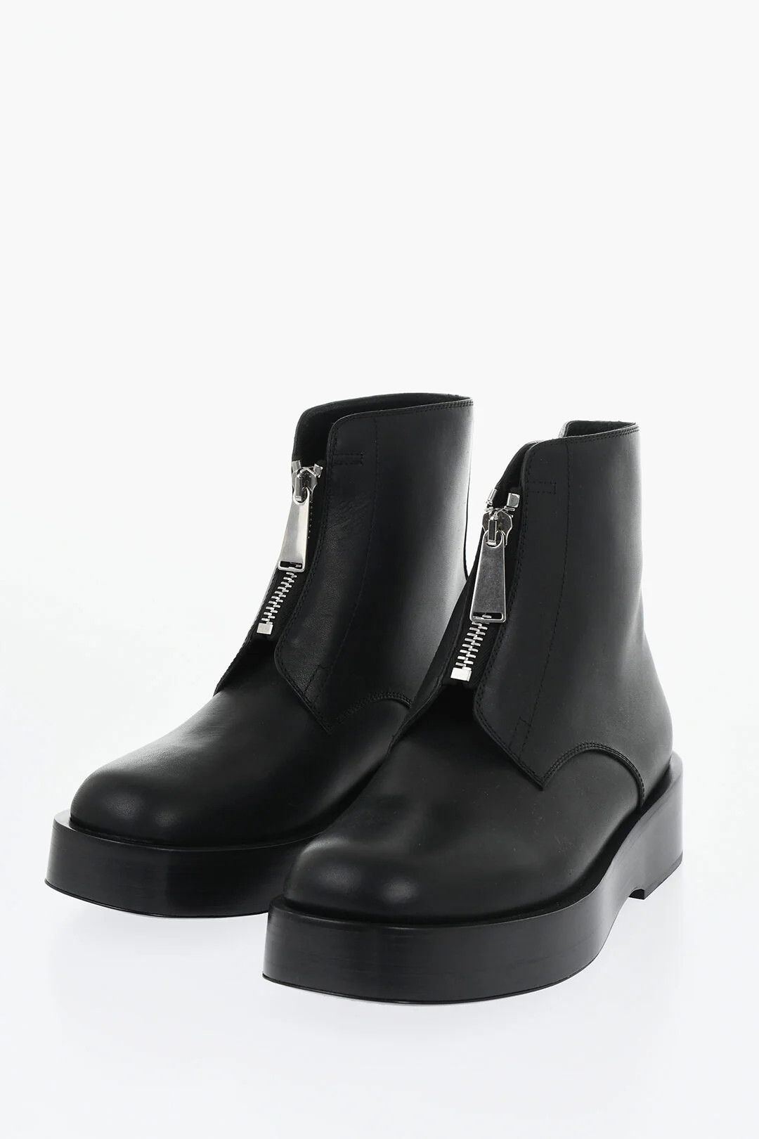 Bottega Veneta og1mm0426 Leather Ankle Boots in Black Size US 9 / EU 42 - 3 Thumbnail