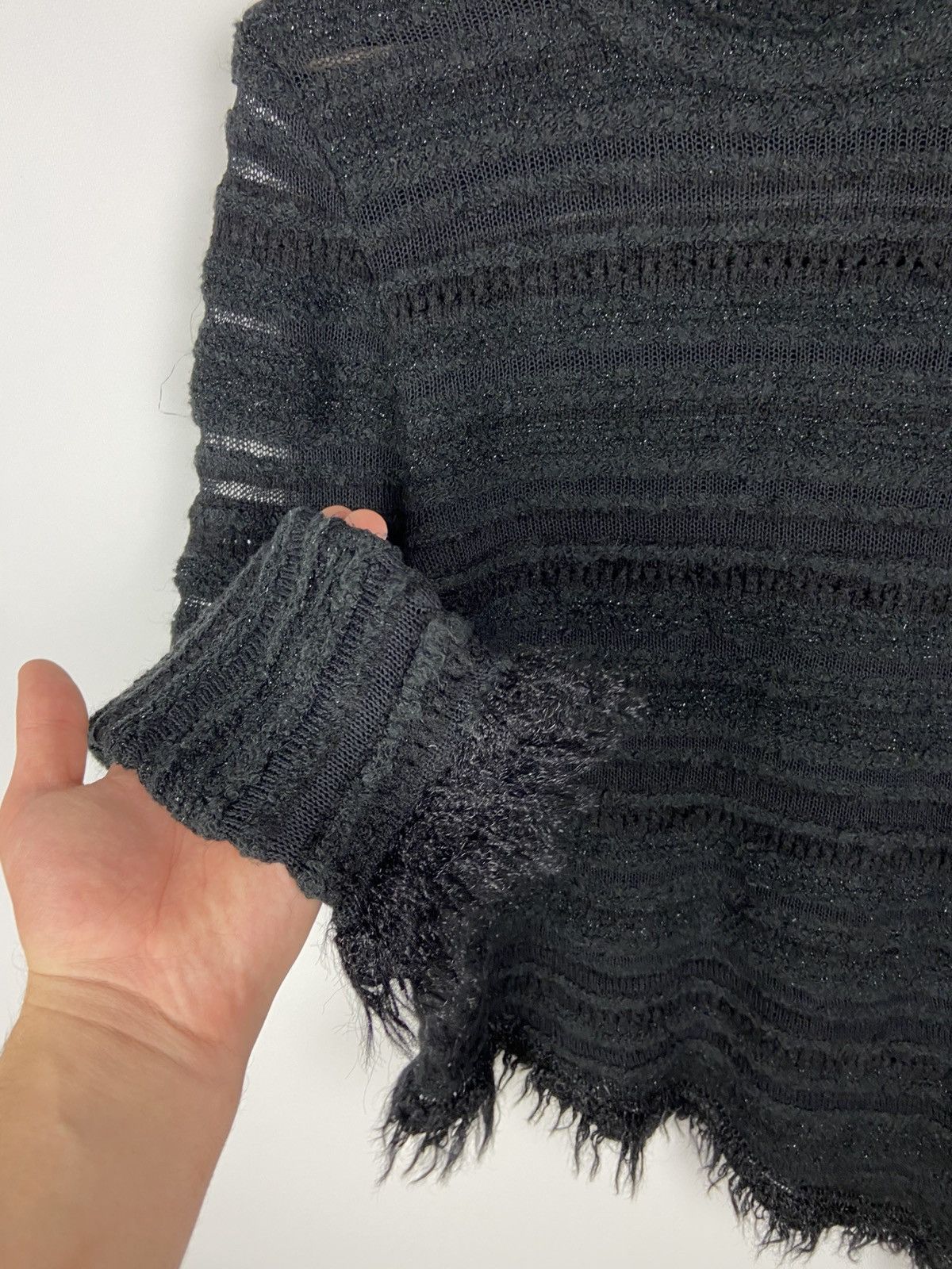 Carlo Colucci × Designer Vintage Carlo Colucci Womens Abstractical Wool Sweater Sz 38 Size XS / US 0-2 / IT 36-38 - 9 Thumbnail