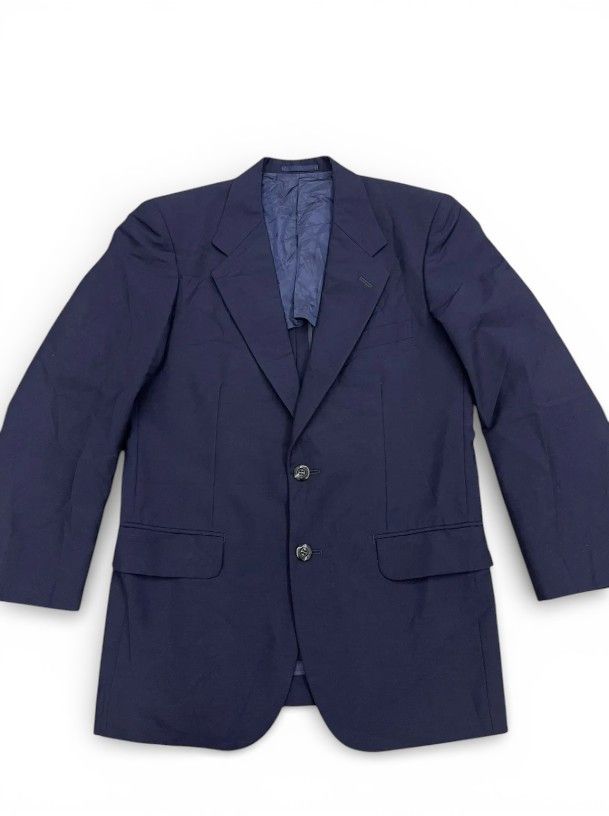 Vintage Balenciaga Pour Homme Navy Blazer Sport Coat s9