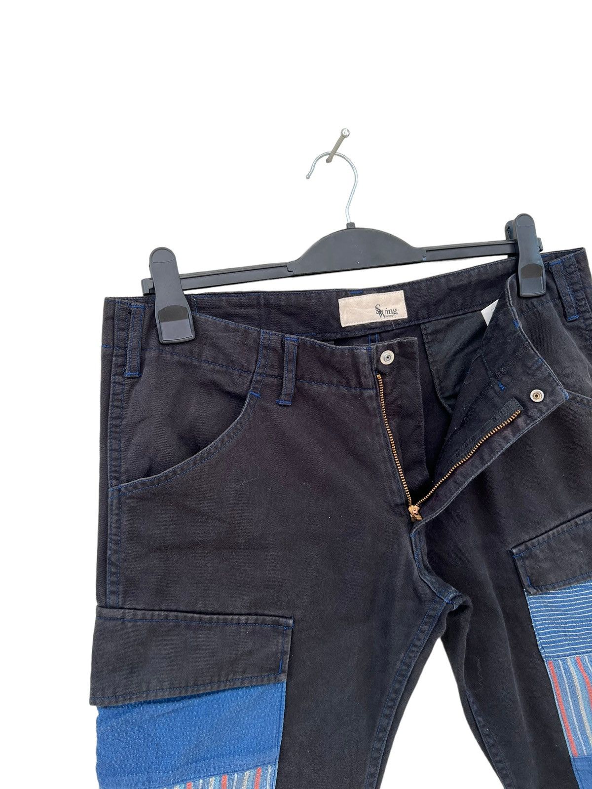 Vintage Vintage Swing Incomp Japan Hybrid Fade Black Cargo Trouser Size US 32 / EU 48 - 8 Thumbnail
