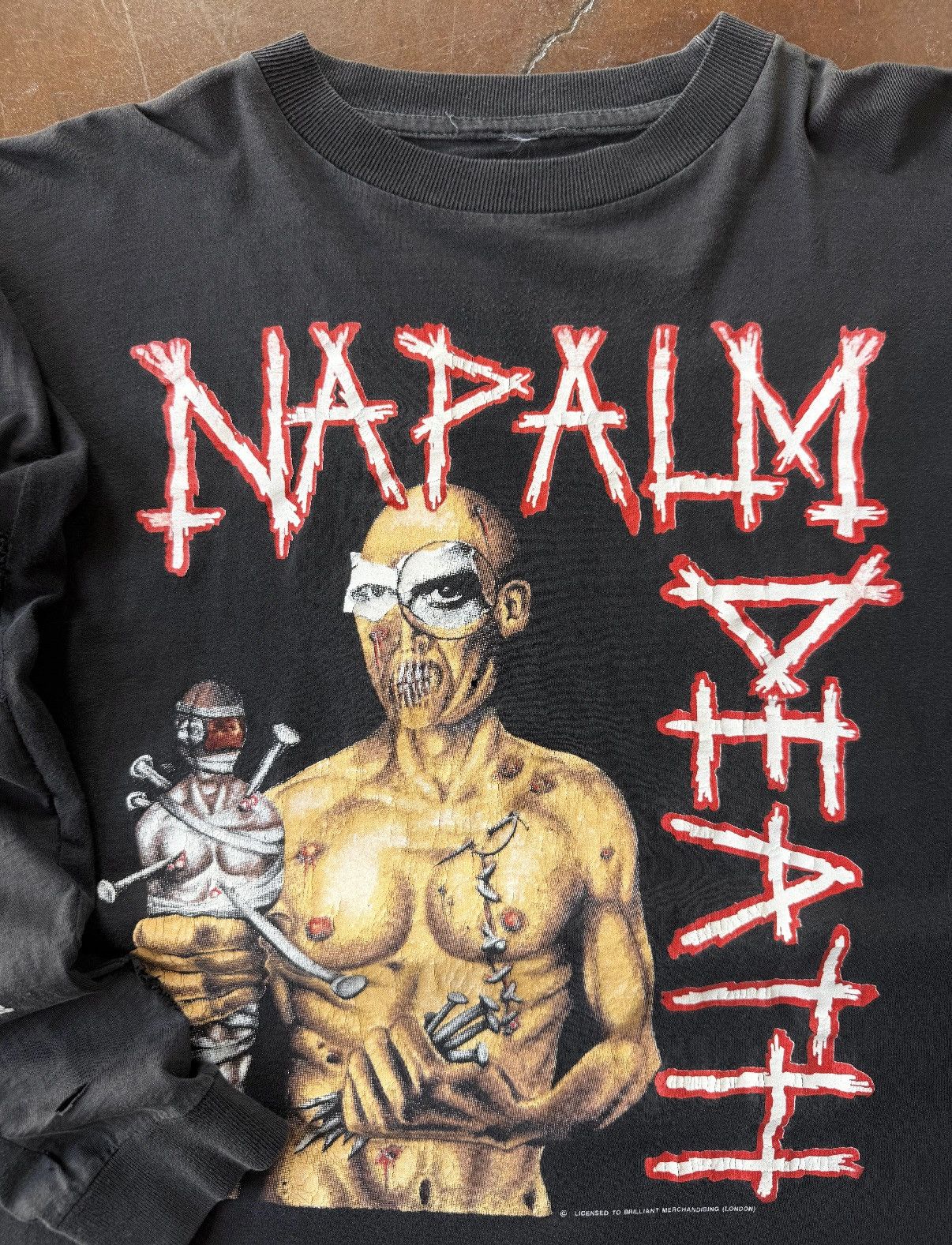 Vintage vintage 90s rare napalm death grunge euro longsleeve shirt Size US XL / EU 56 / 4 - 3 Thumbnail