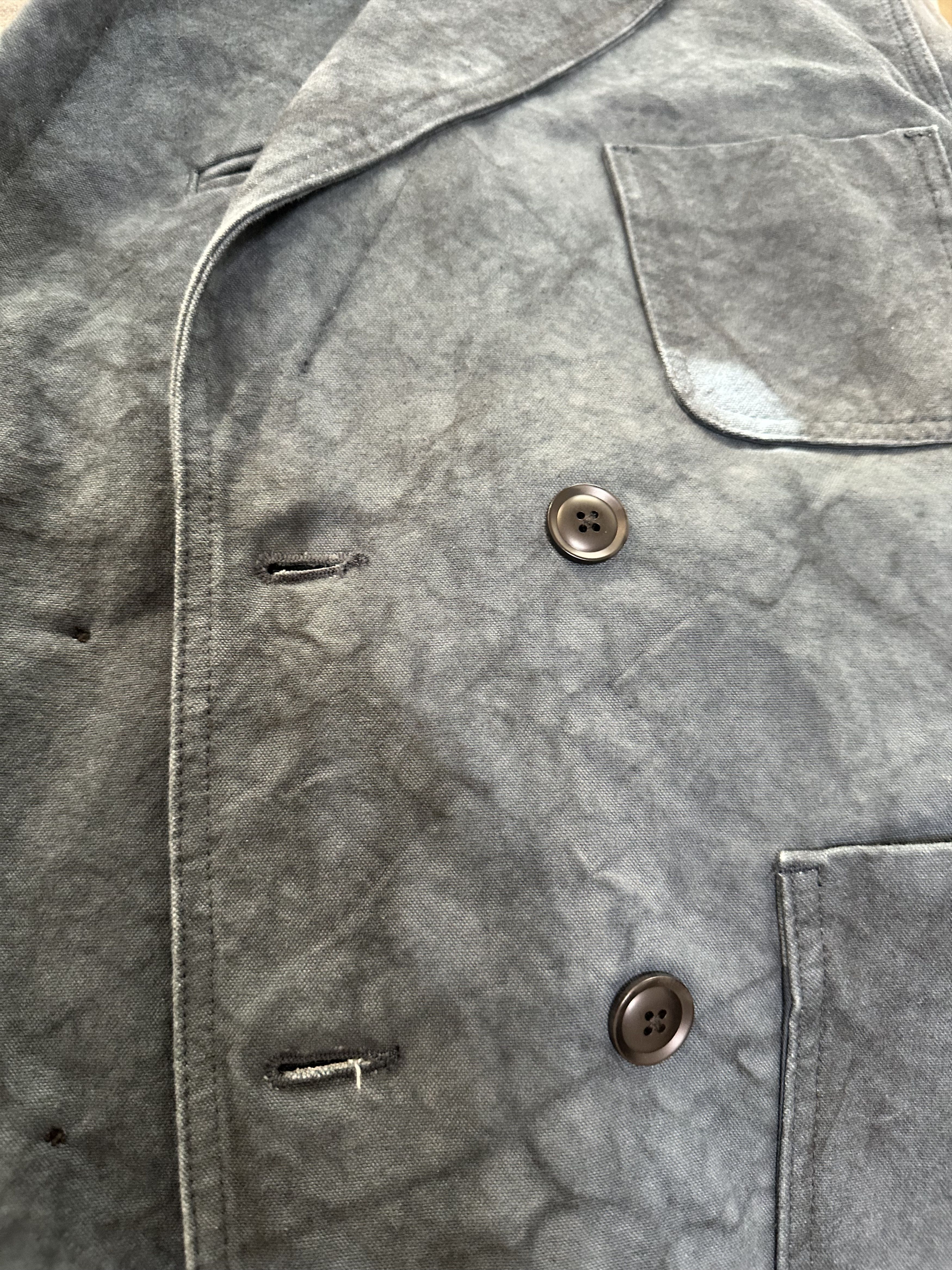 Stussy Double Breasted Canvas Blazer Size 40R - 4 Thumbnail