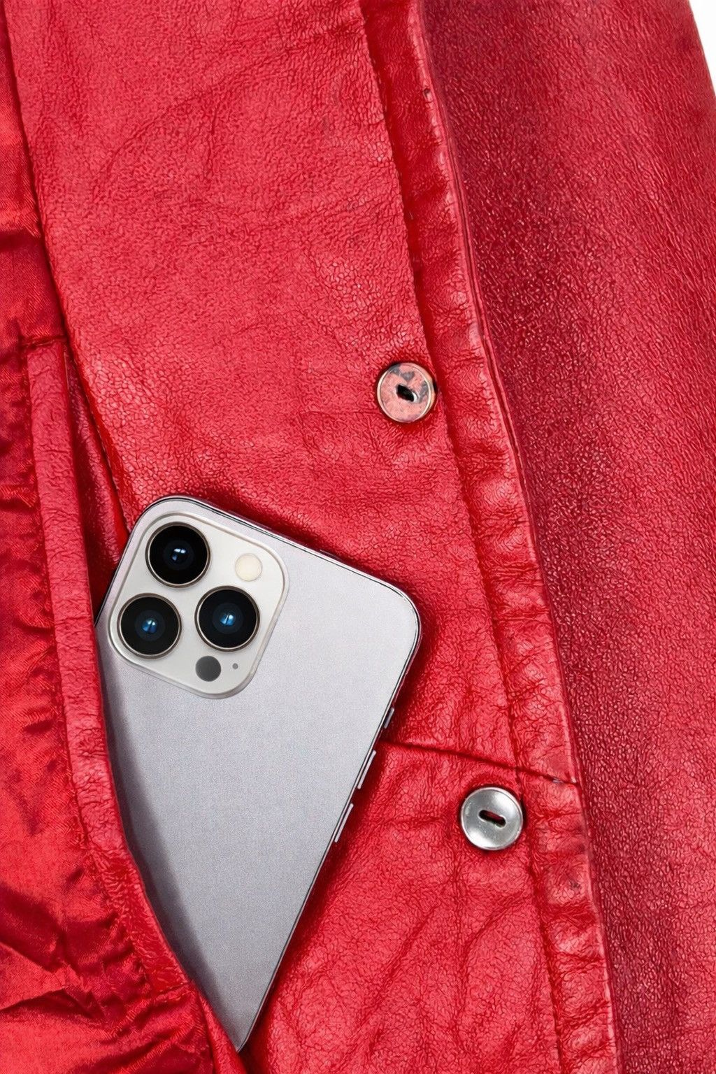 Vintage Vintage Maffei Italy Red Leather Jacket Size M / US 6-8 / IT 42-44 - 6 Thumbnail