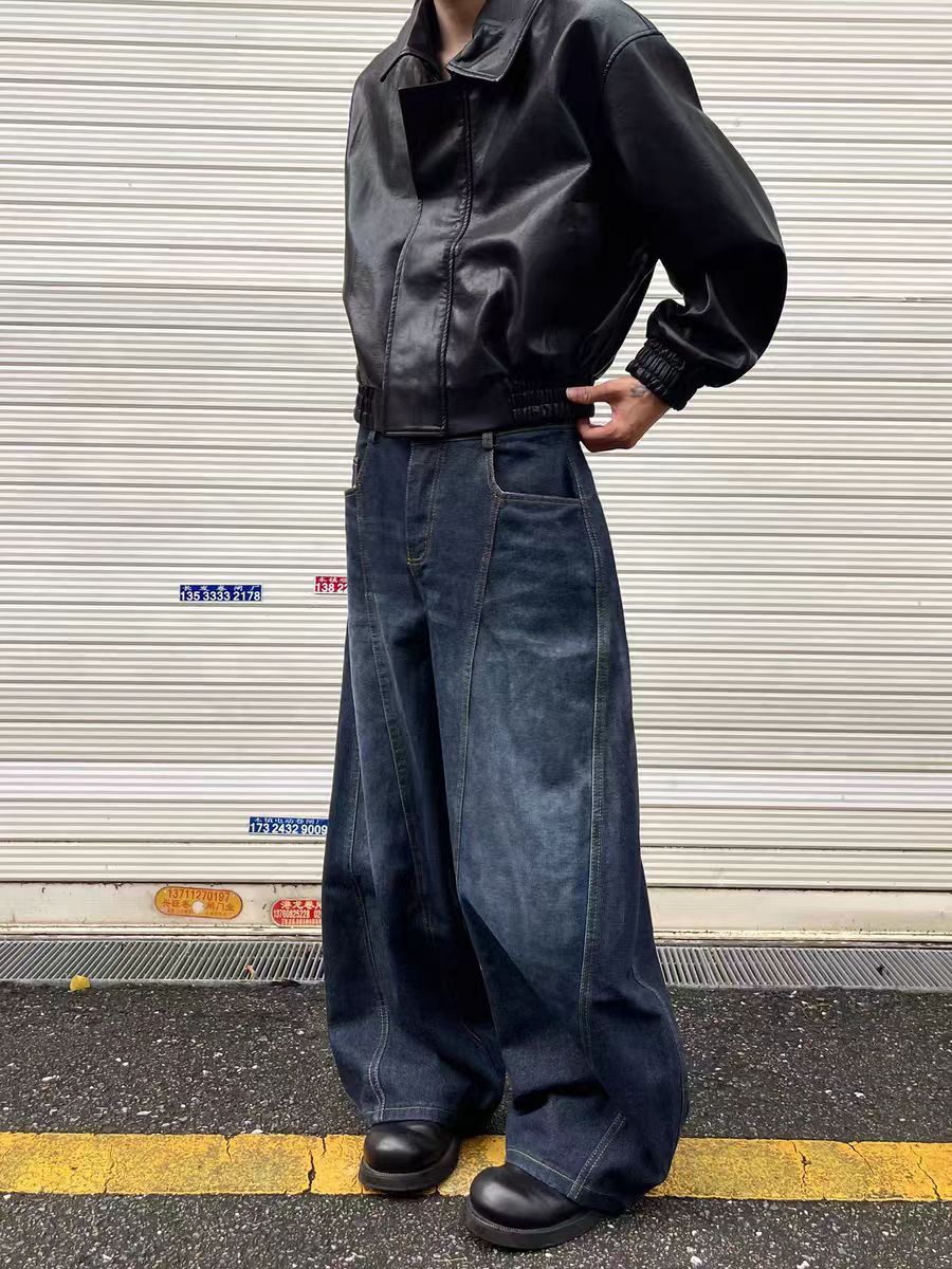 Designer × Jean × Vintage Vintage street hip hop machete wash baggy y2k jeans Size US 34 / EU 50 - 4 Thumbnail
