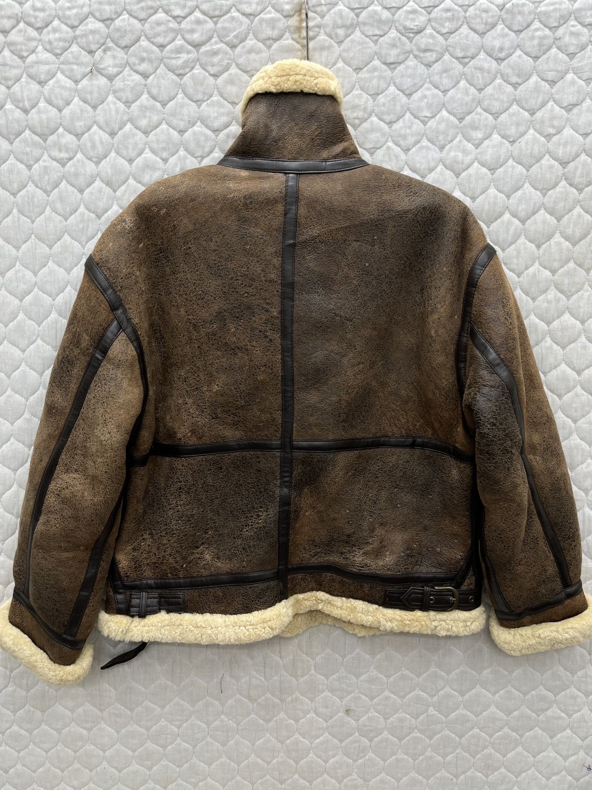 Genuine Leather 🔥🔥🔥STEALS VTG B3 MILITARY SHEARLING LEATHER JACKET Size US M / EU 48-50 / 2 - 4 Thumbnail