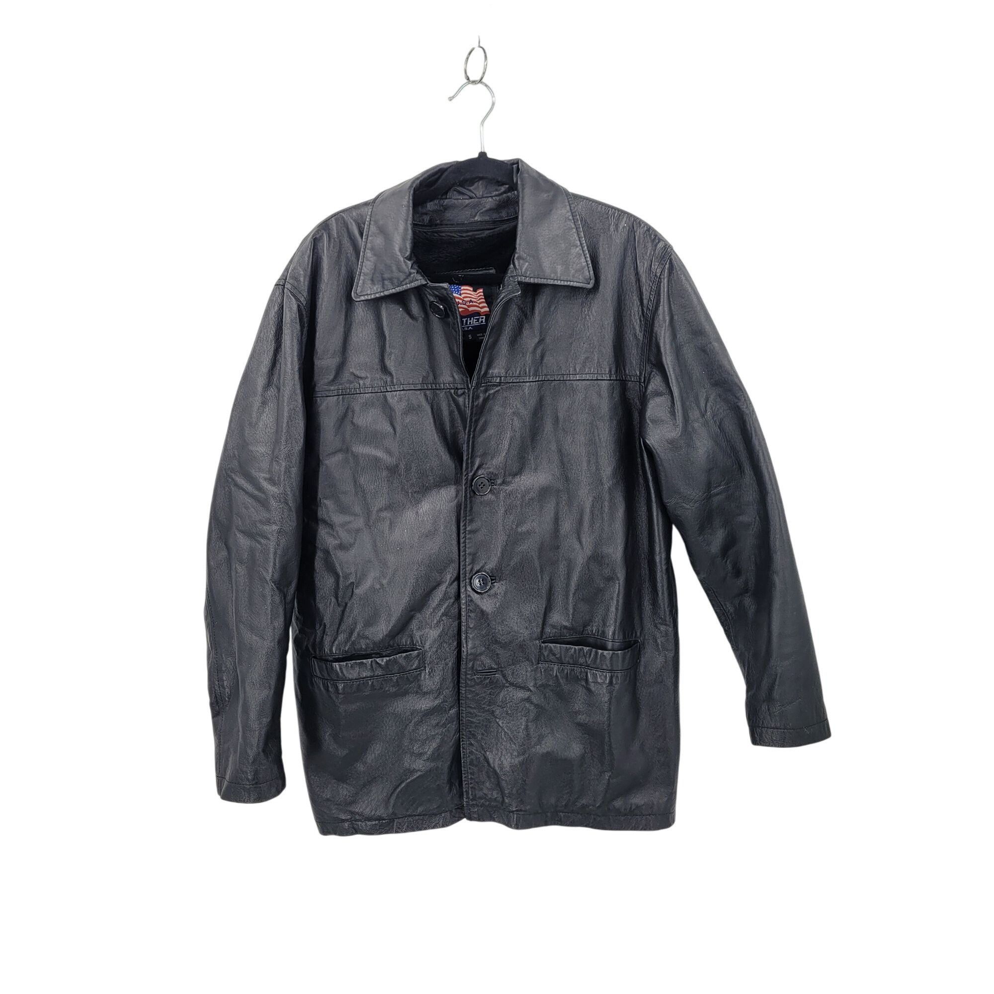Vintage Genuine Leather Black Jacket Sz S Zip Out Faux Fur Lining Wi Size US S / EU 44-46 / 1 - 1 Thumbnail