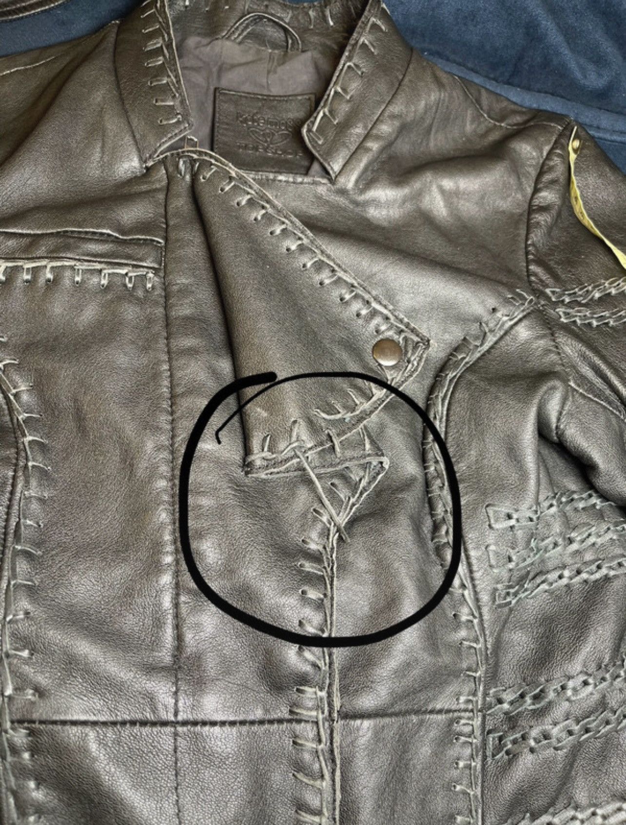Other Kate moss & topshop black biker jacket genuine leather Size XS / US 0-2 / IT 36-38 - 11 Thumbnail