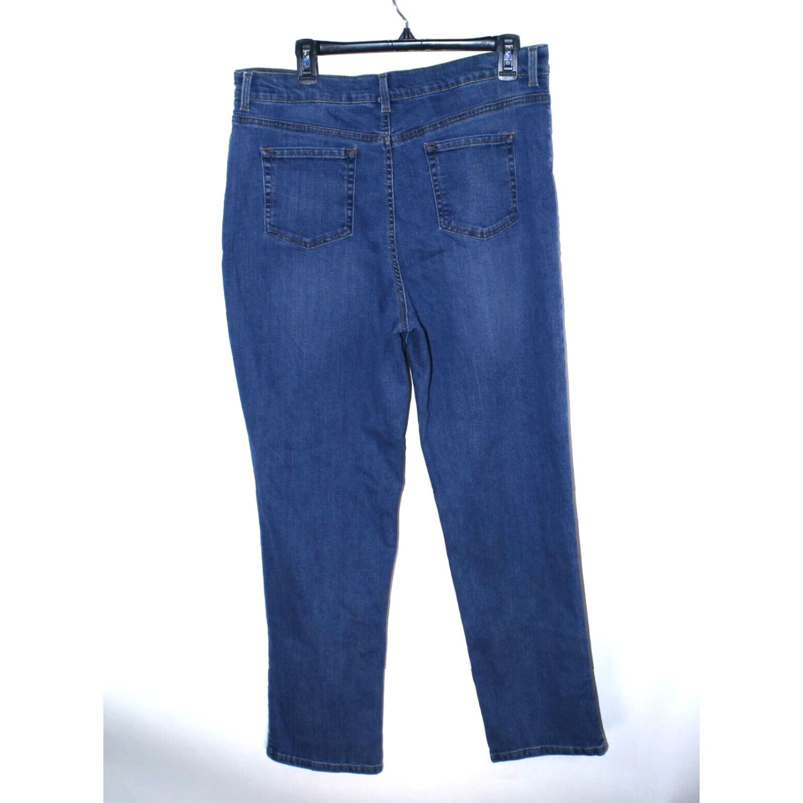 Gloria Vanderbilt Gloria Vanderbilt Amanda Jeans Women Medium Wash 34X30 Straight 16 Blue 5-Pocket Denim Stretch Size 38" / US 16 / IT 52 - 5 Thumbnail