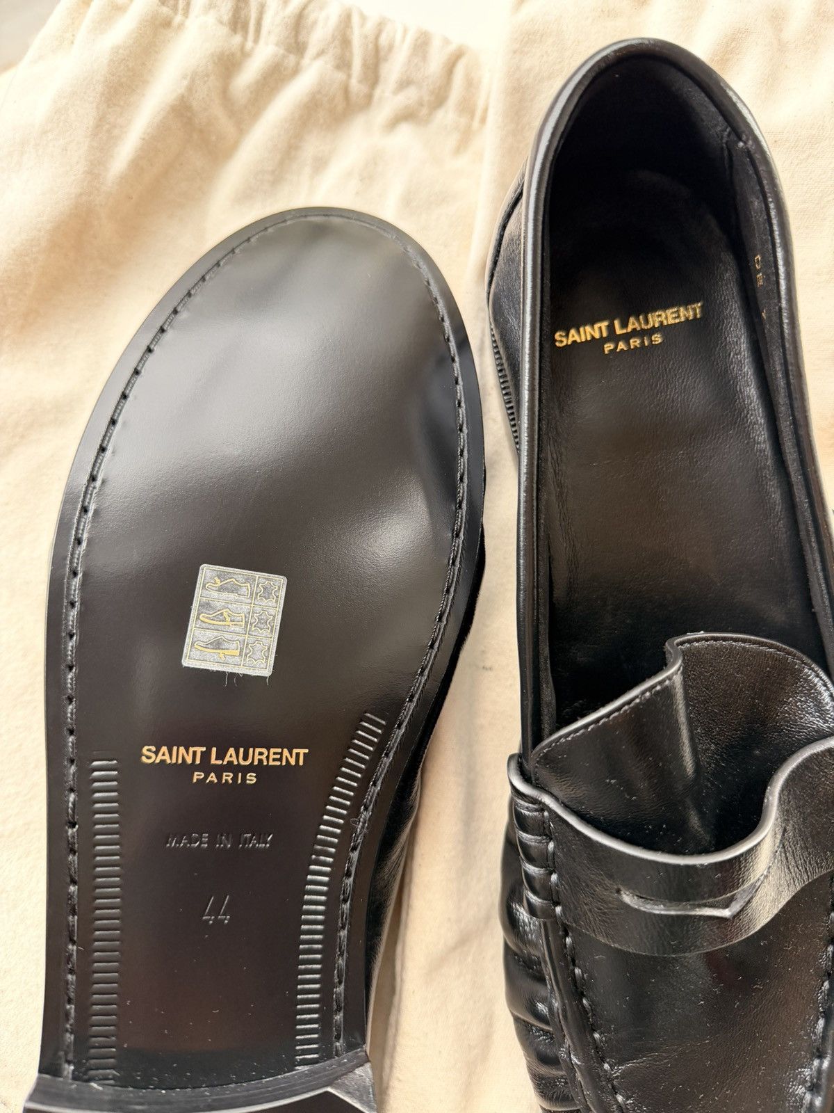 Saint Laurent Paris Le Loafer 83947125VAA1000 Size US 11 / EU 44 - 3 Thumbnail