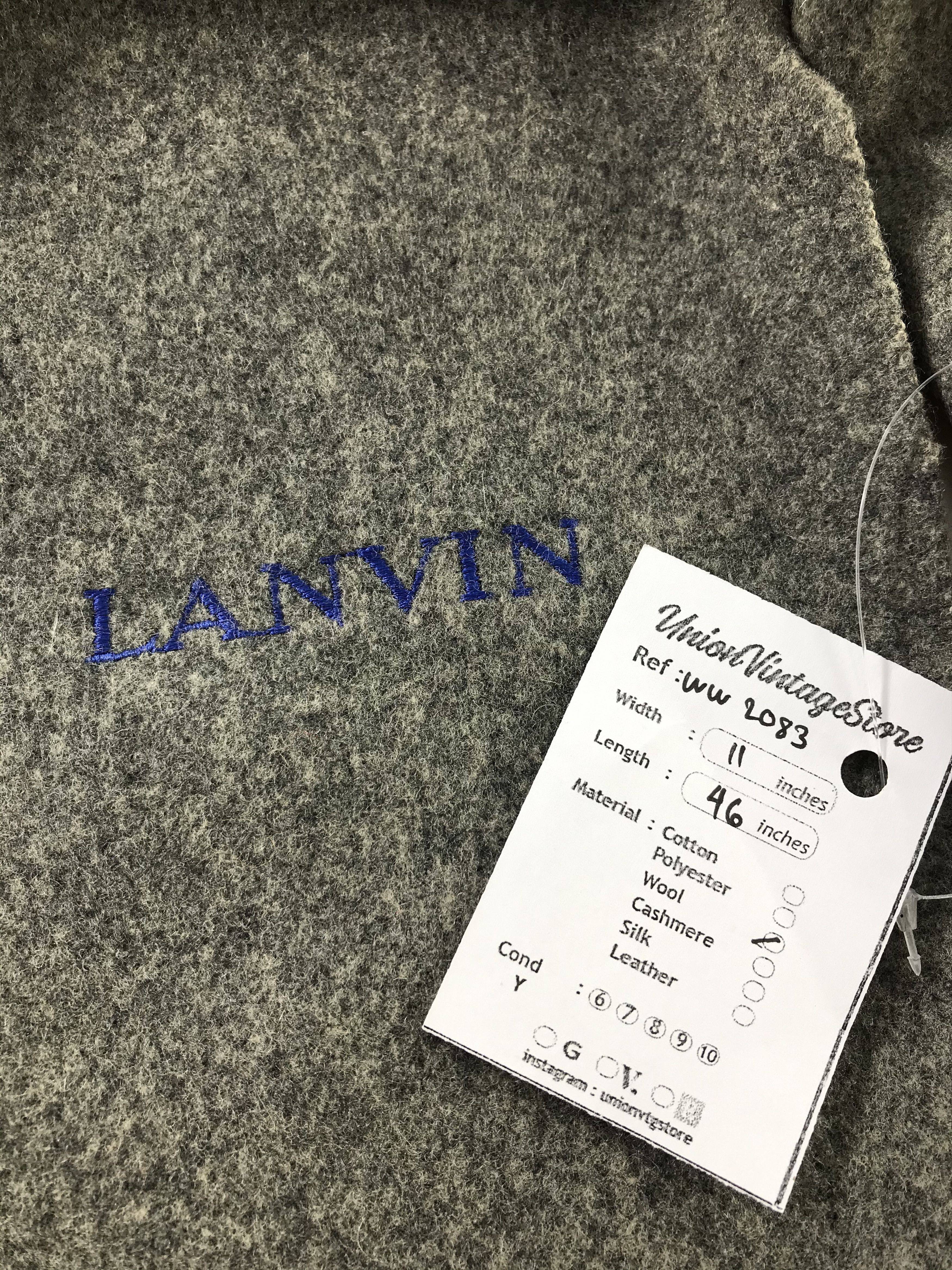 Lanvin × Vintage Lanvin Scarf / Muffler / Neckwear - WW2083 Size ONE SIZE - 5 Thumbnail