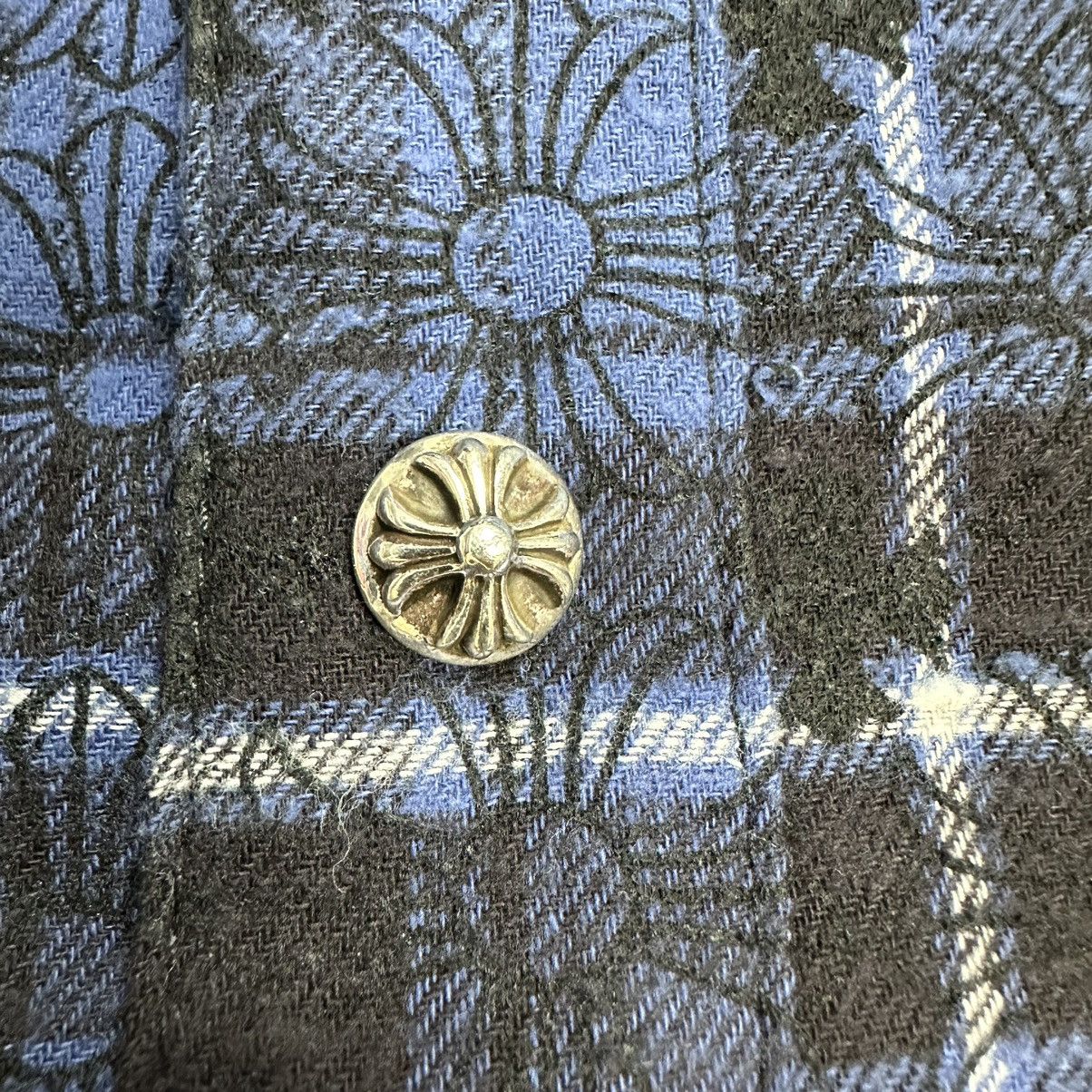 Chrome Hearts Chrome Hearts Cross Print Silver Button Shirt Size US M / EU 48-50 / 2 - 4 Thumbnail