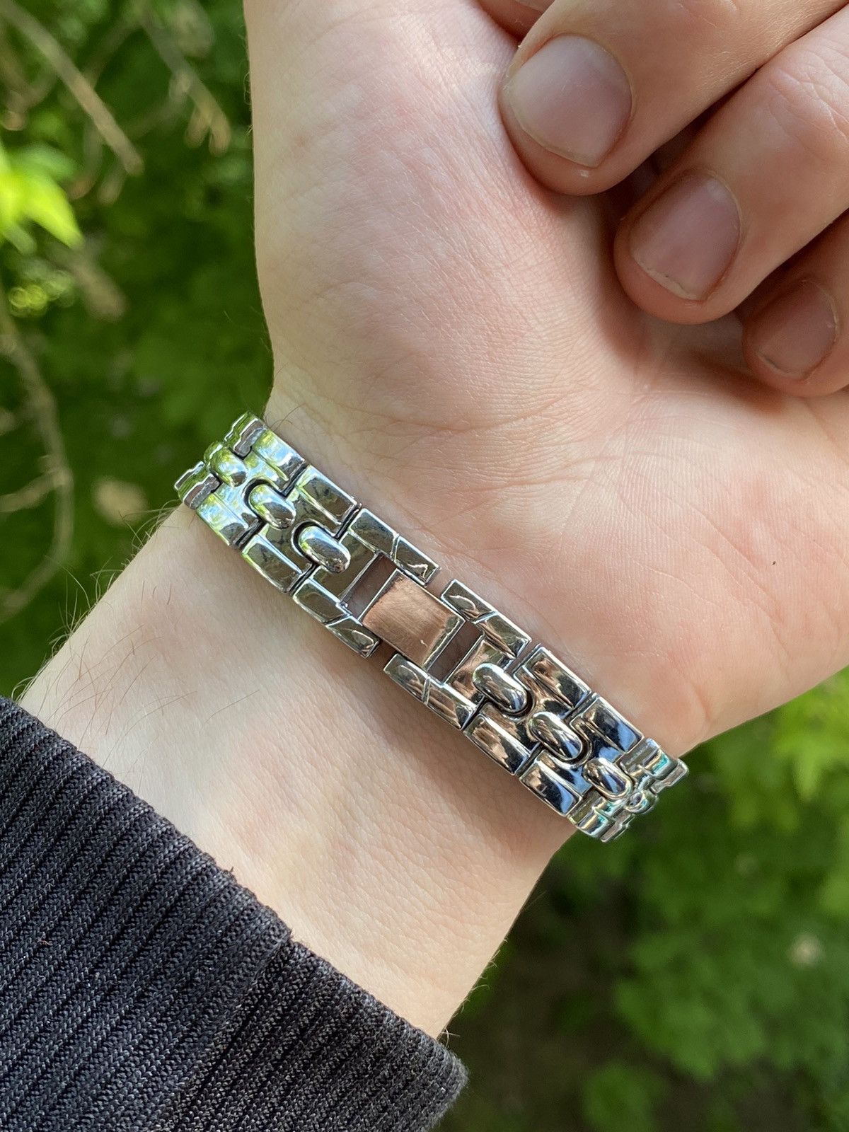 Jewelry × Vintage Stylish Watch - Silver 17 Jewel Design Size ONE SIZE - 5 Thumbnail