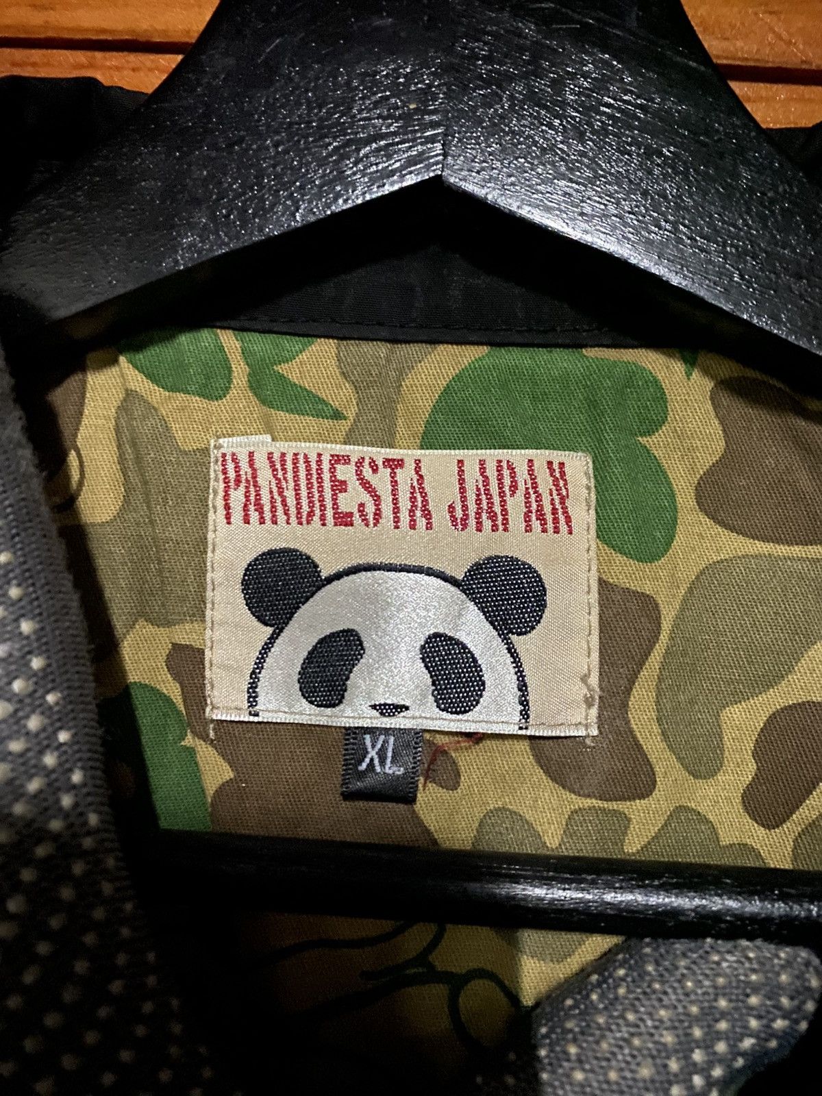 Japanese Brand Pandista Japan Black Coaches Jacket XL – Panda Logo Size US L / EU 52-54 / 3 - 7 Thumbnail