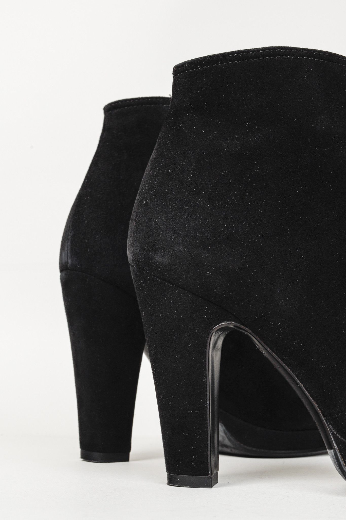 Miu Miu Miu Miu Black Suede Heel Bootie Size US 6.5 / IT 36.5 - 8 Thumbnail