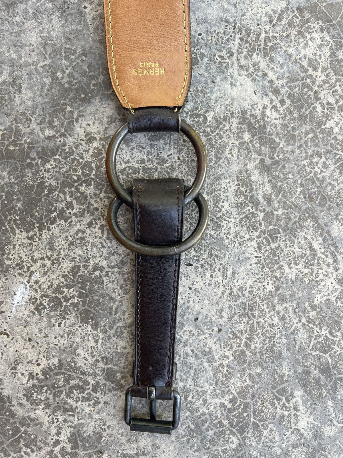 Hermes × Vintage Hermes Paris Leather Belt Size ONE SIZE - 12 Thumbnail