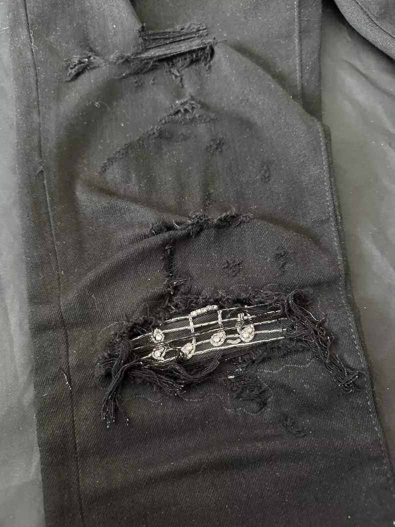 Amiri Amiri 19SS MX1 Diamond Patch Skinny Jeans Size US 29 - 2 Thumbnail