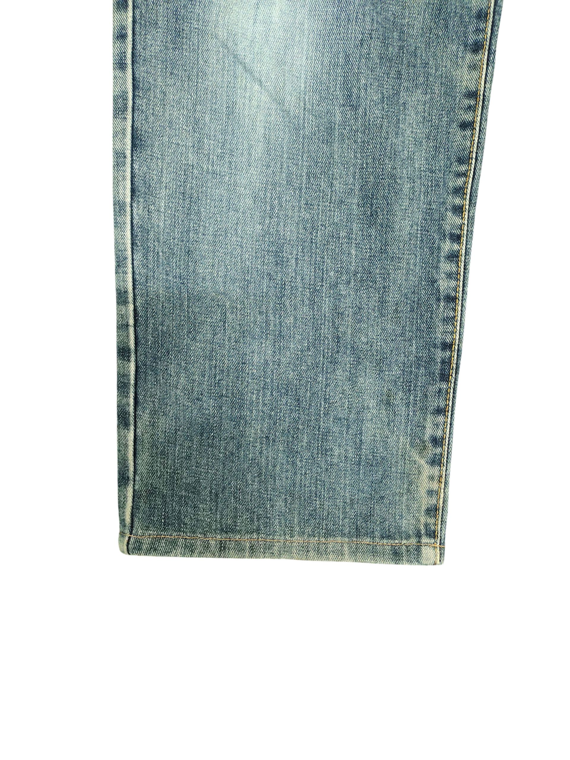 Comme des Garcons × Undercover Vintage 90s Edwin 404 Regular Distress Faded Denim Jeans Size US 35 - 6 Thumbnail
