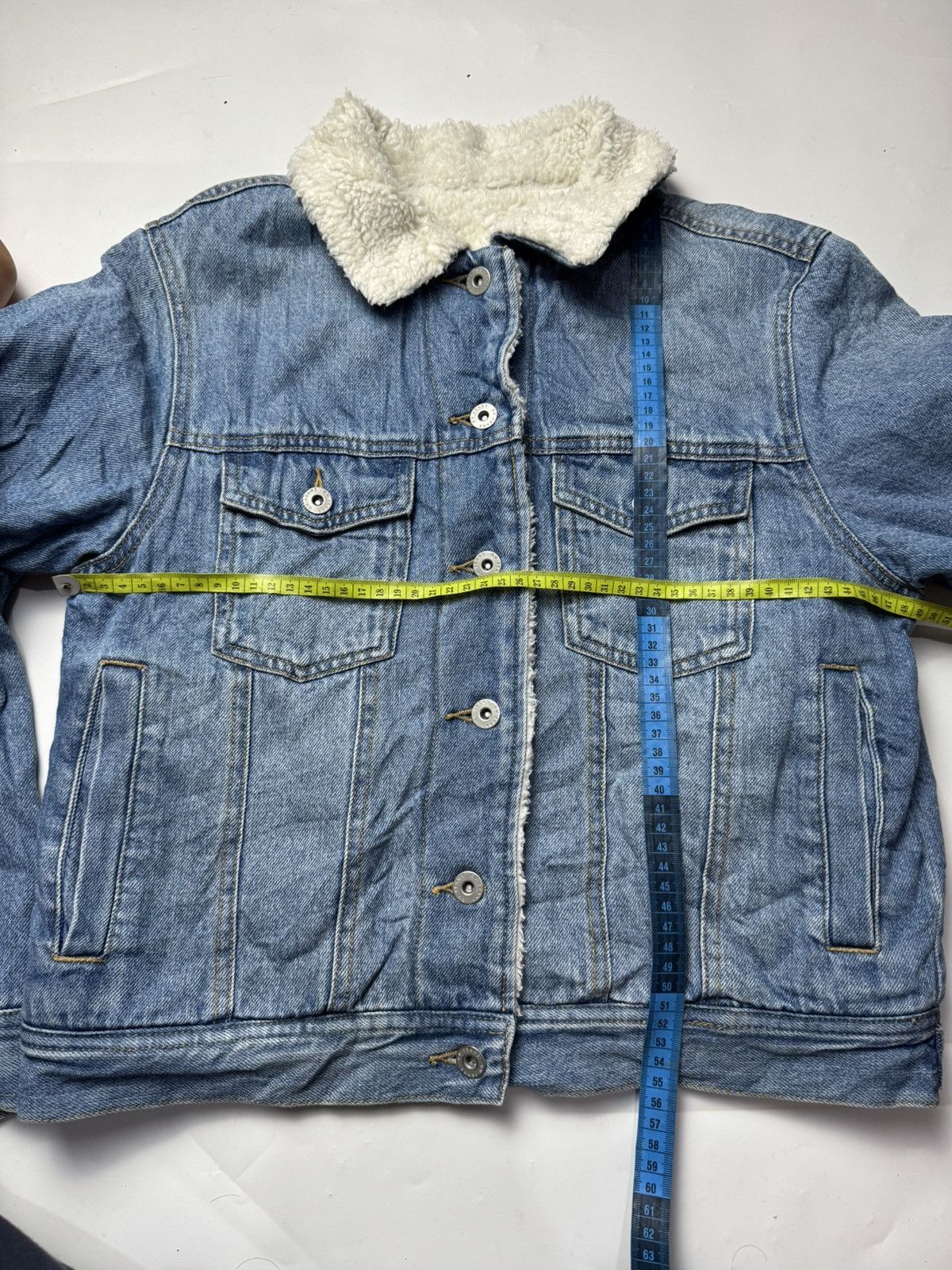 If Six Was Nine × Japanese Brand × Le Grande Bleu (L.G.B.) Japanese GU Denim Sherpa Jacket lgb style Size US M / EU 48-50 / 2 - 6 Thumbnail
