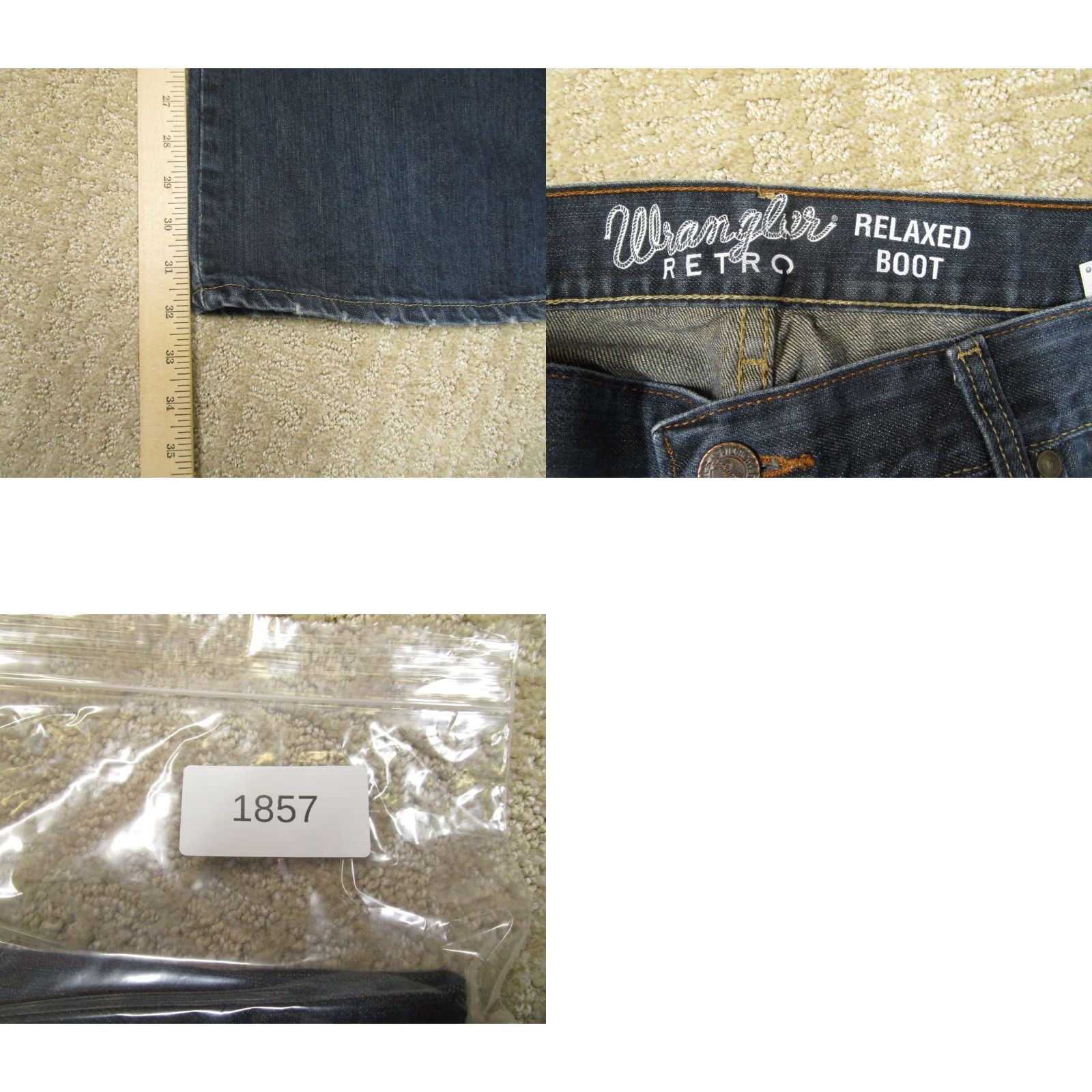 Wrangler Wrangler Retro Jeans Mens 38x32 Blue Bootcut Western Denim Jeans 5-Pocket Dark Wash Pants Jeans Mens Size US 38 / EU 54 - 8 Thumbnail