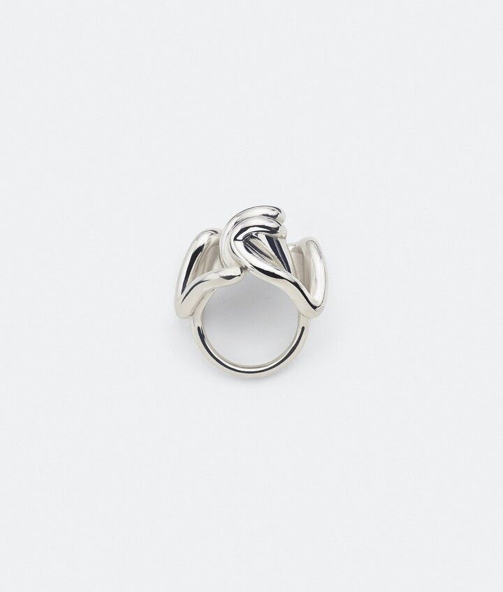 Bottega Veneta o1n1vont1124 Size: 13 / Whirl Ring in Silver Size ONE SIZE - 3 Thumbnail
