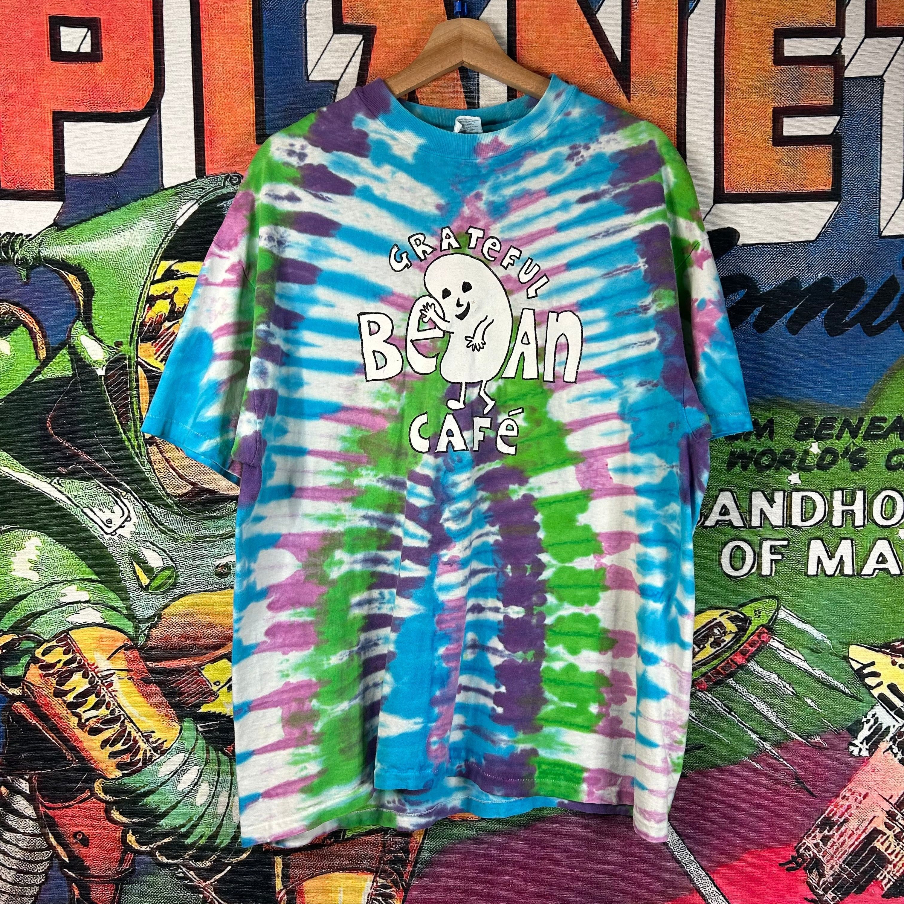Grateful Dead × Vintage Vintage 90s Grateful Bean Café Tee Size XL Size US XL / EU 56 / 4 - 1 Thumbnail