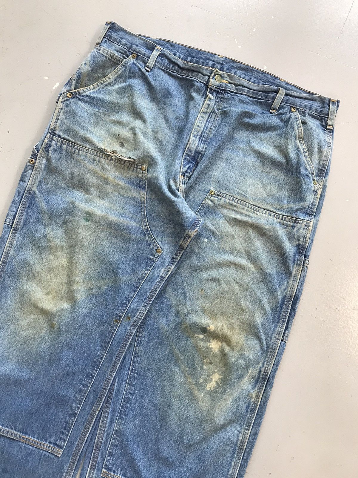 Carhartt × Vintage Vintage Carhartt B273 DST double knee carpenter denim Size US 41 - 2 Thumbnail