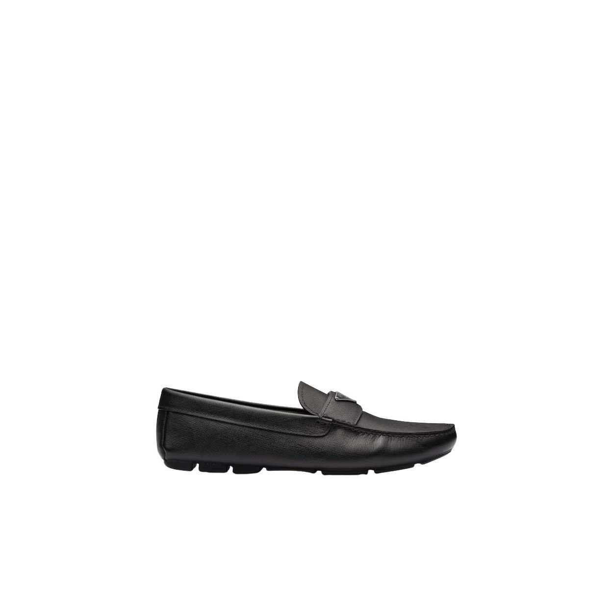 Prada PRADA $995 Black Saffiano Leather Driver Shoes New & Authent Size US 8 / EU 41 - 2 Thumbnail