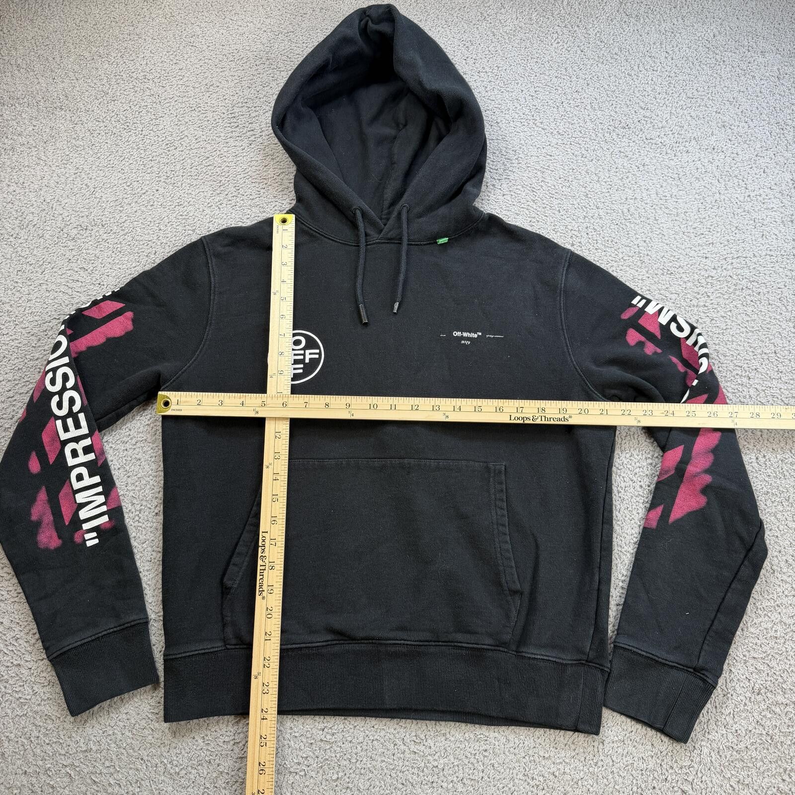 Off-White Off-White c/o Virgil Abloh Black Impressionism Arrows Hoodie Size US M / EU 48-50 / 2 - 3 Thumbnail