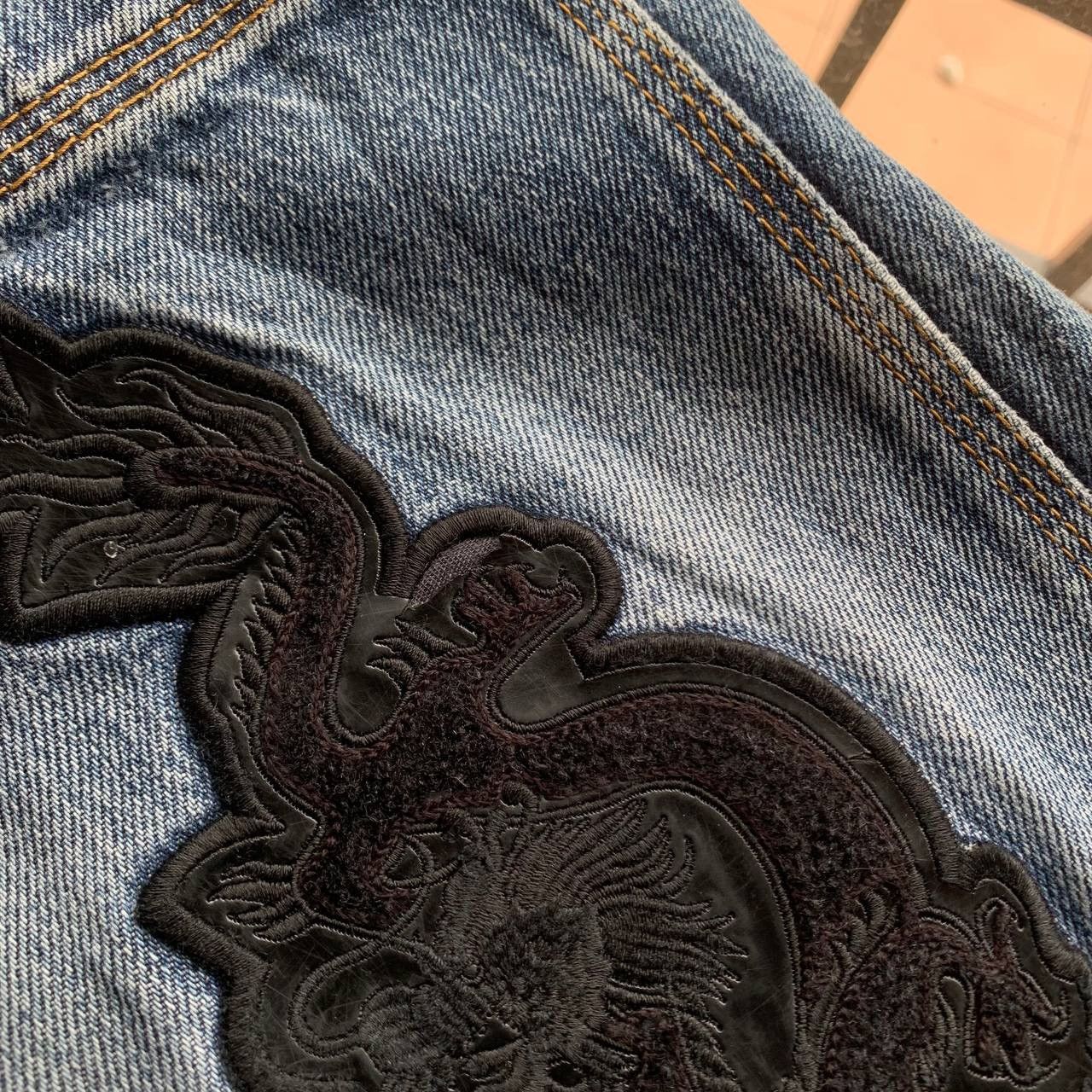 Wu-Tang Clan Vintage Y2K Johnny Blaze Ghost Rider Baggy Blue Denim Pants Size US 30 / EU 46 - 7 Thumbnail