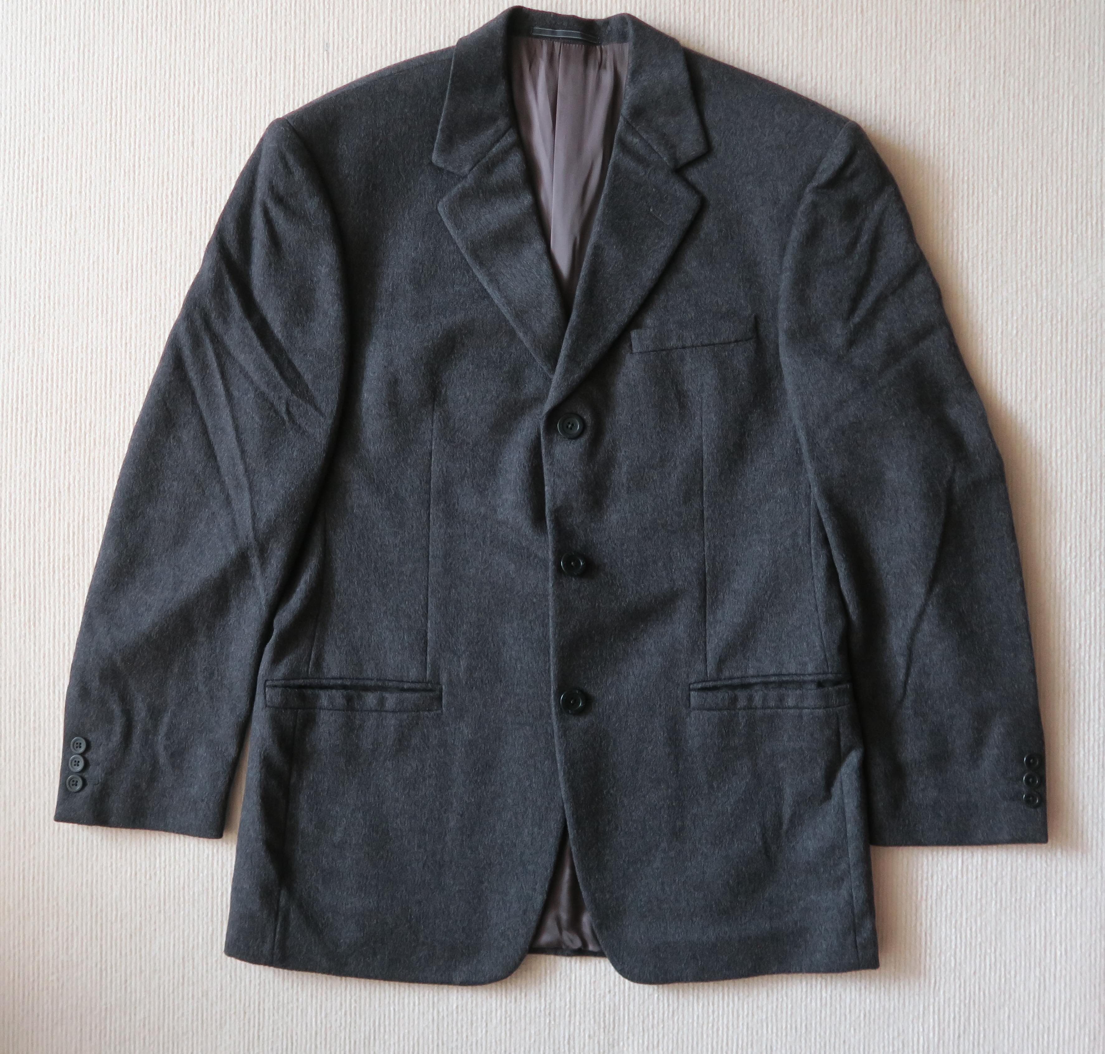 Versace Versace V2 Grey Wool & Cashmere Blazer Size US M / EU 48-50 / 2 - 1 Thumbnail
