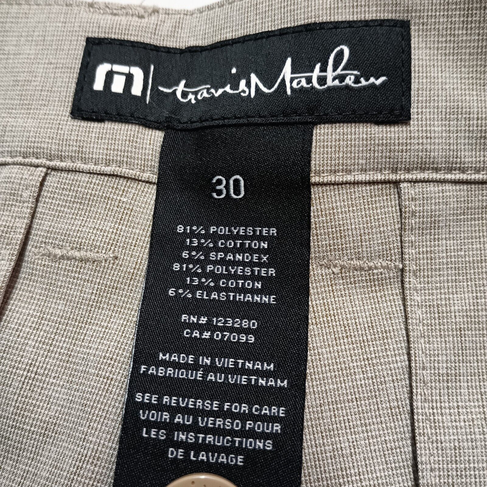 TravisMathew Travis Matthew Beck Golf Shorts Men's Size 30 Stretch Khaki Size US 30 / EU 46 - 4 Thumbnail