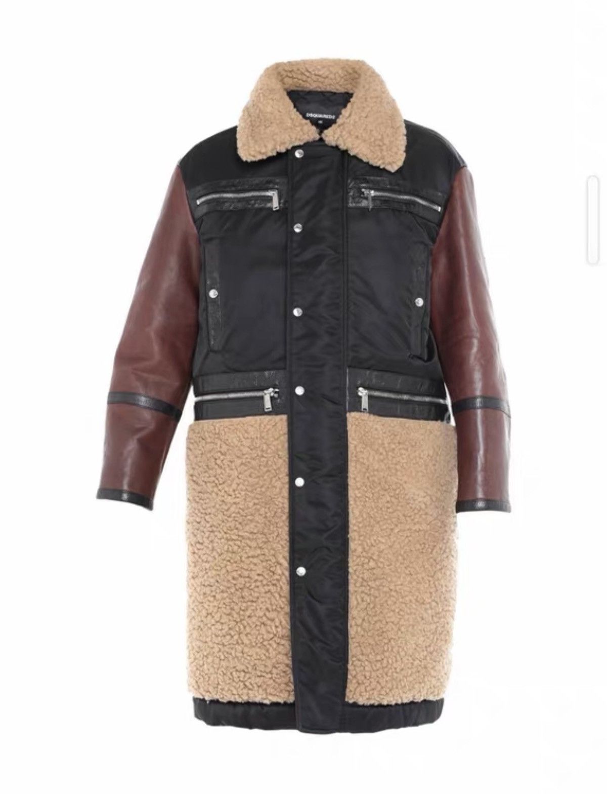 Dsquared2 Dsquared2 Fur Leather Coat Size US L / EU 52-54 / 3 - 1 Thumbnail