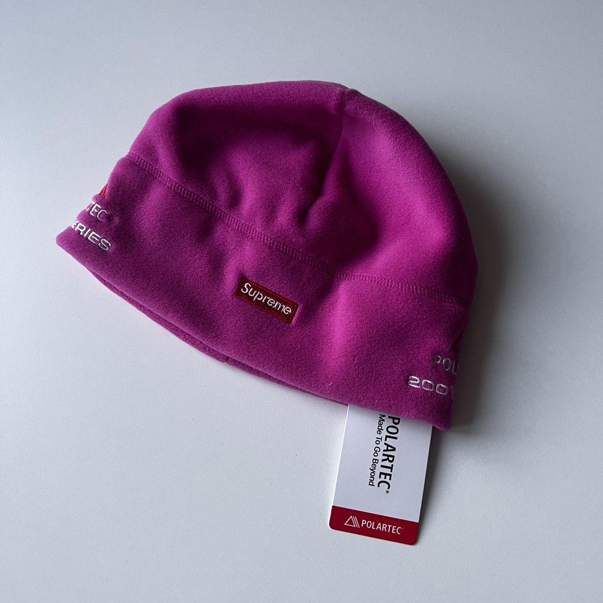 Supreme Supreme Polartec Sport Beanie Pink Size ONE SIZE - 1 Thumbnail