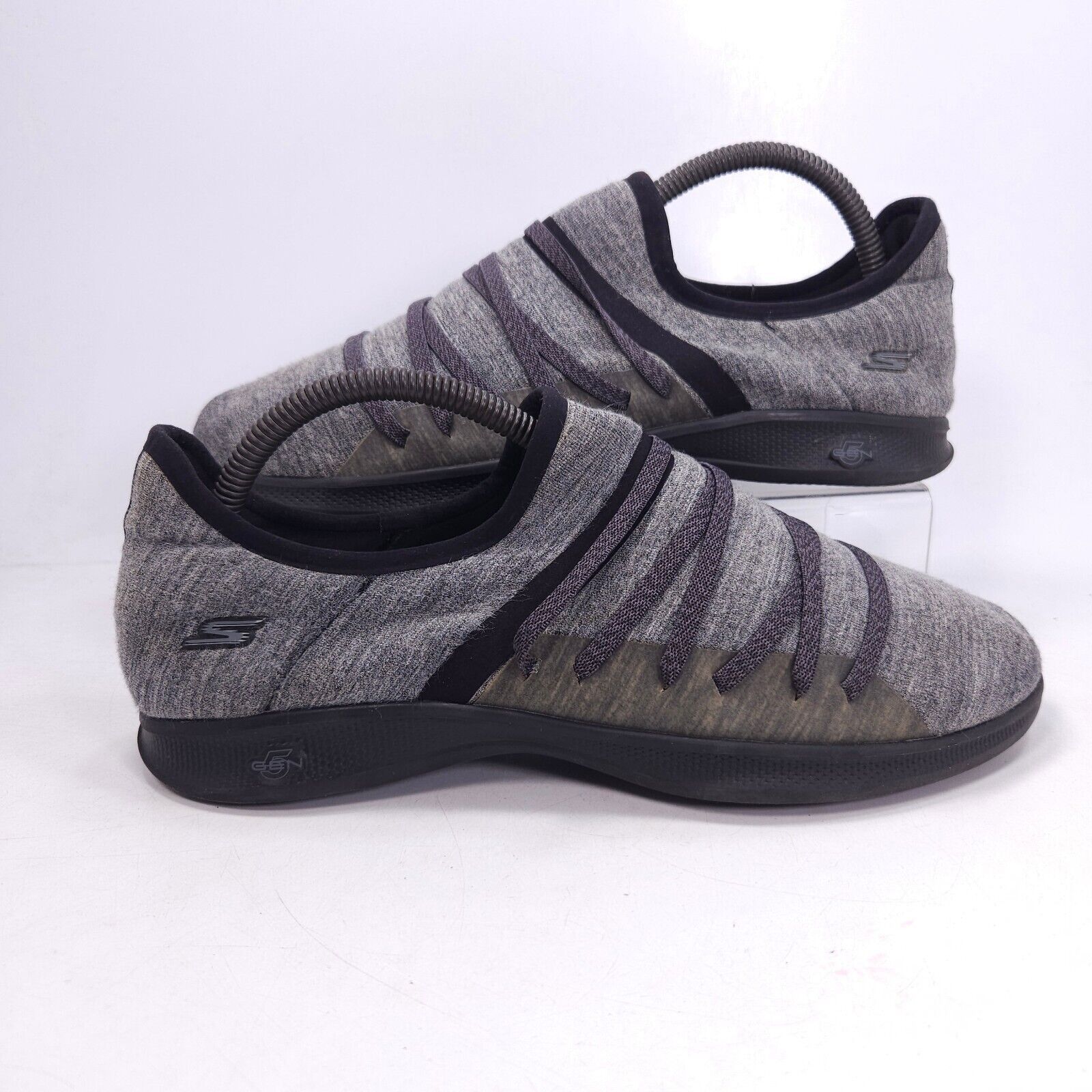 SKECHERS Skechers Goga Max Lite Shoe Womens Size 9.5 14751 Gray Black Size US 9.5 / IT 39.5 - 6 Thumbnail